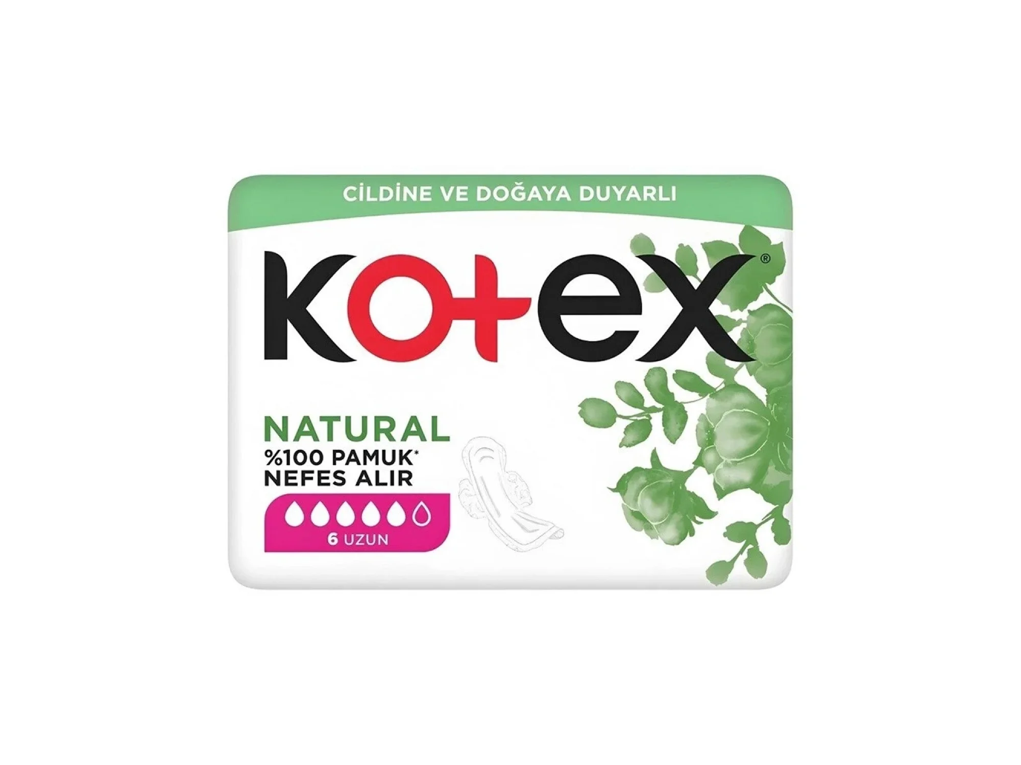 Kotex Natural Hijyenik Ped Ultra Uzun 6lı