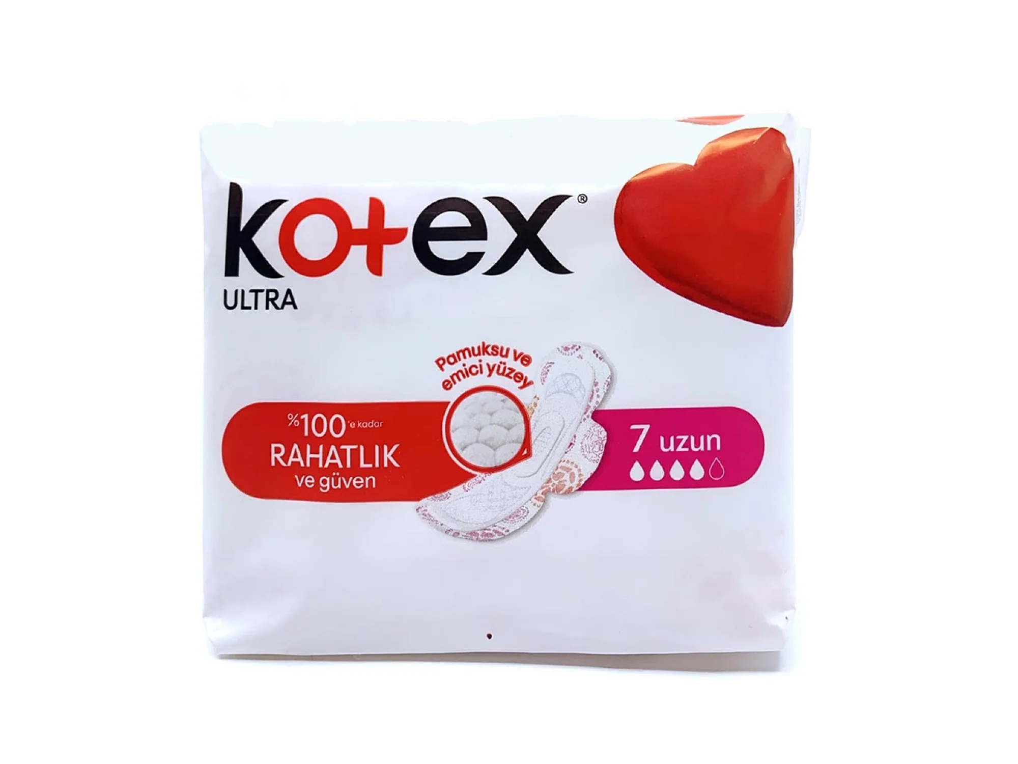 Kotex Ultra Uzun Pamuksu Yüzey 7li