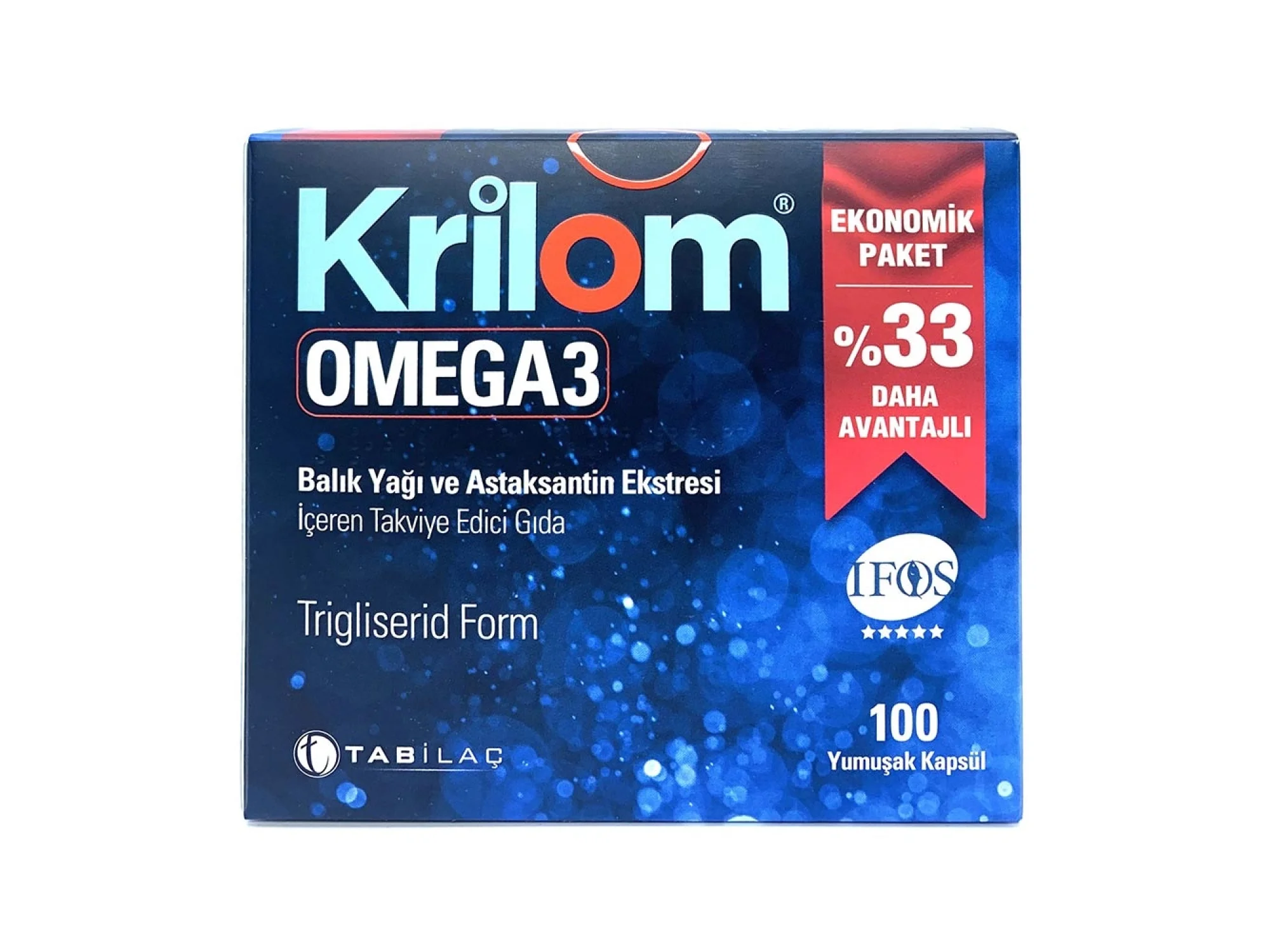 Krilom Omega-3 100 Yumuşak Kapsül