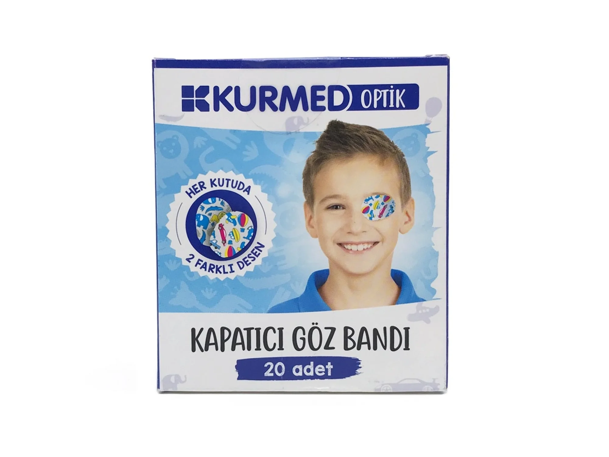 Kurmed Optik Çocuk Göz Pedi Erkek 20 Adet