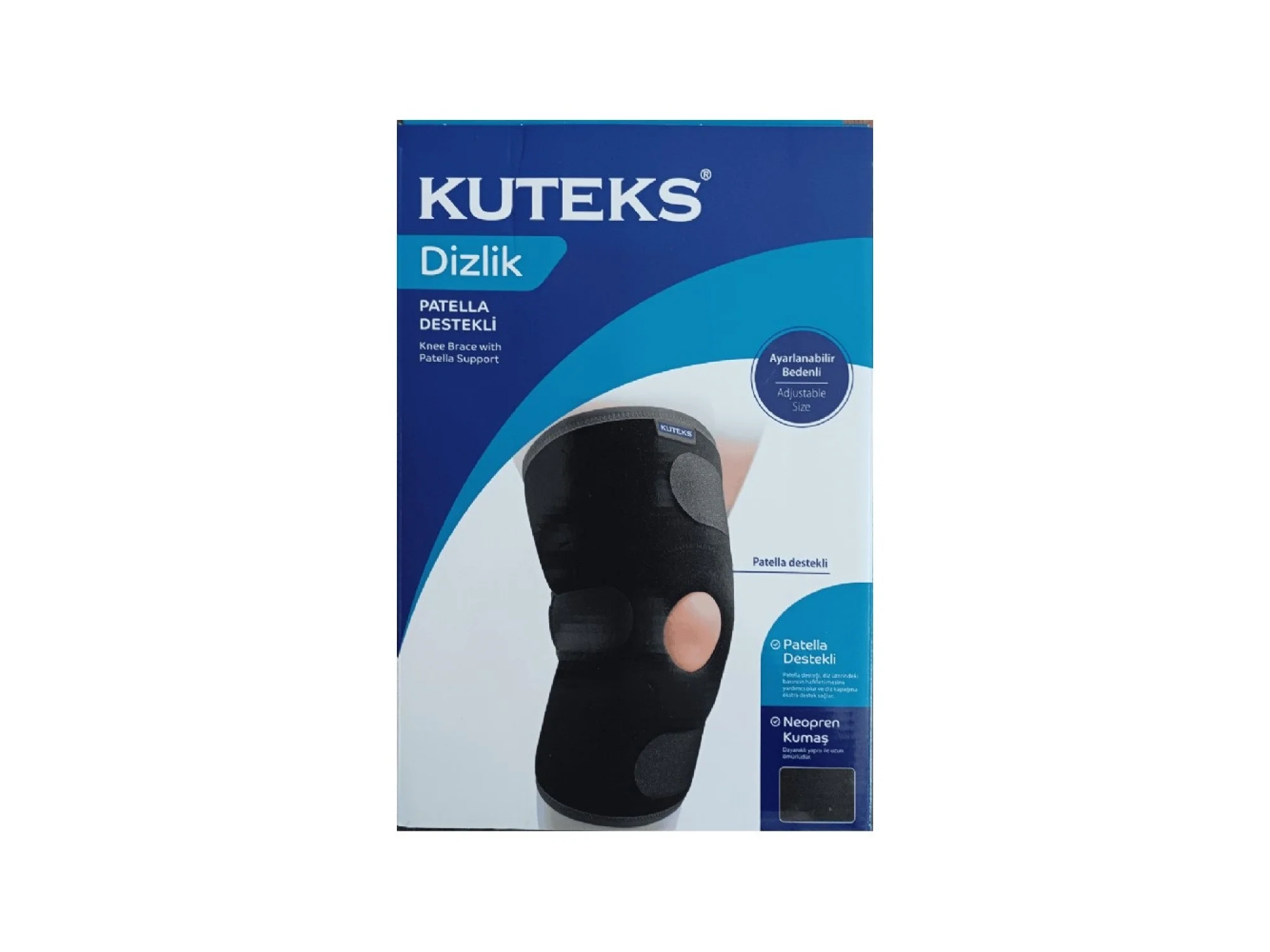 Kuteks Neopren Patella Destekli Dizlik Standart