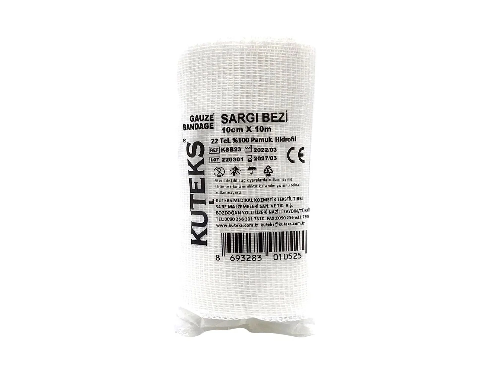 Kuteks Sargı Bezi 10 cm X 10 M