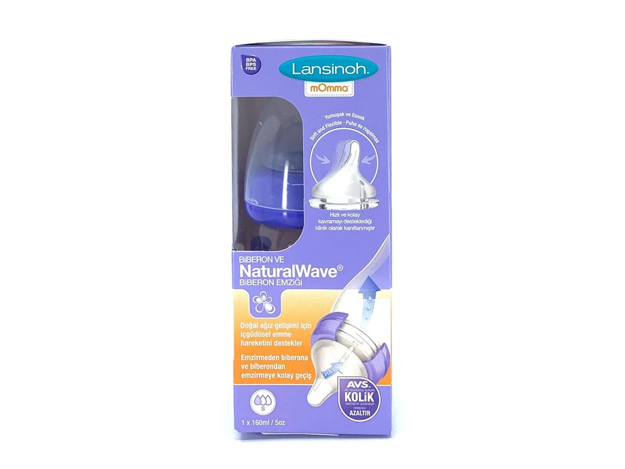 Lansinoh Natural Wave Biberon 160 ml