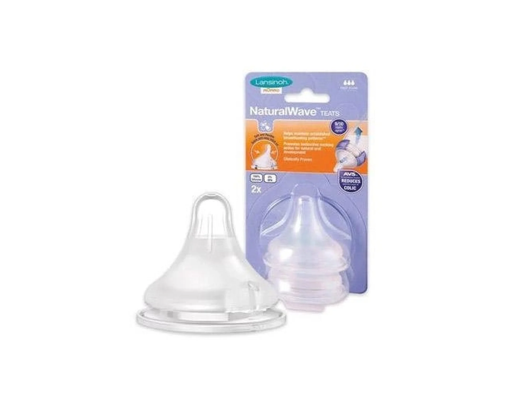 Lansinoh Natural Wave Biberon Emziği Orta Akışlı