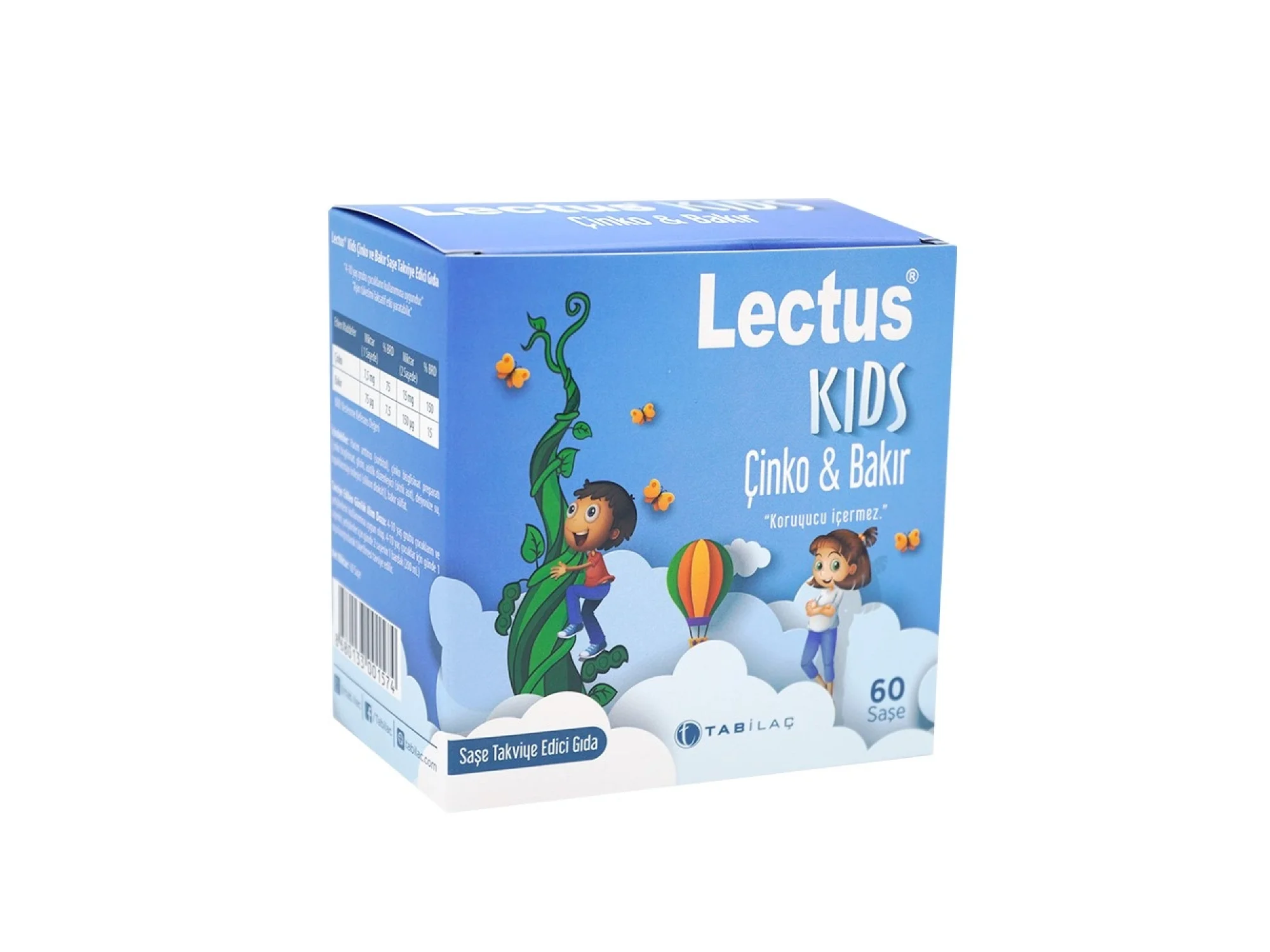 Lectus Kids Çinko  Bakır 60 Saşe