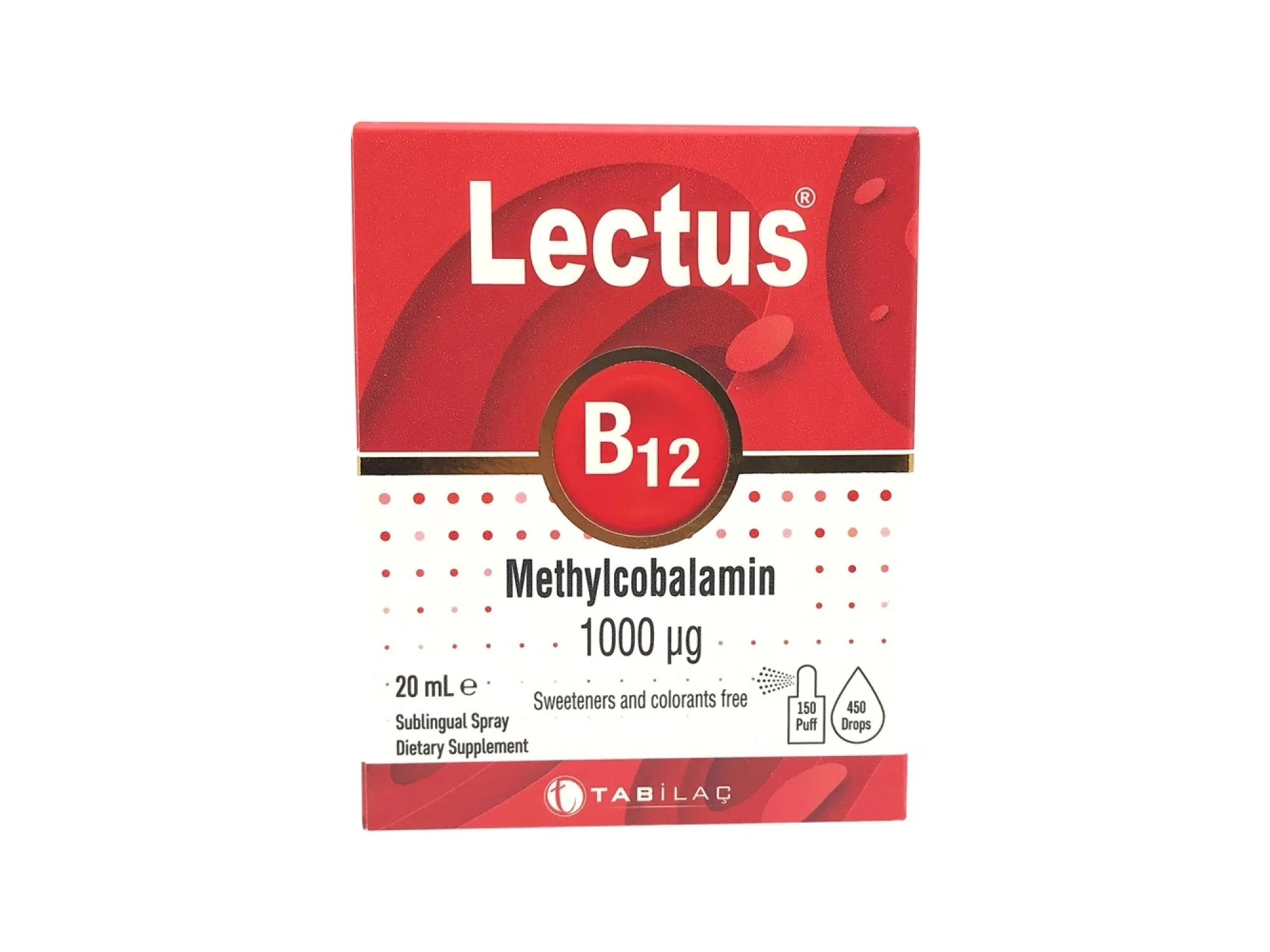 Lectus Metilkobalamin B12 Dilaltı Sprey 20 ml
