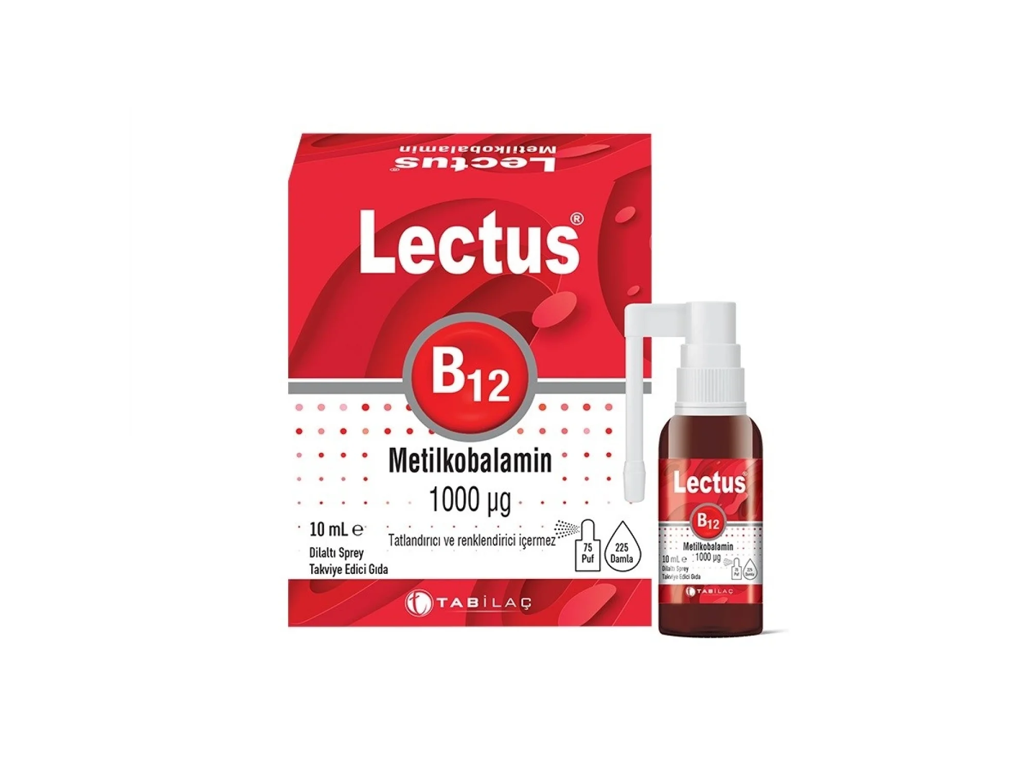 Lectus Metilkobalamin Dilaltı Sprey 10 ml