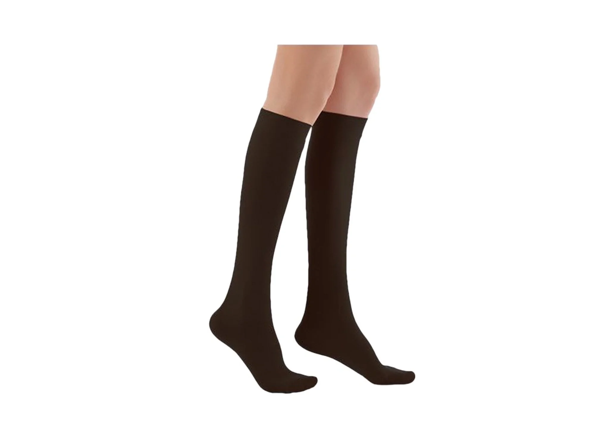 Luxor 843 Hostes Çorabı Dizaltı Burnu Kapalı Siyah Renk 18-23 Mmhg No: 4