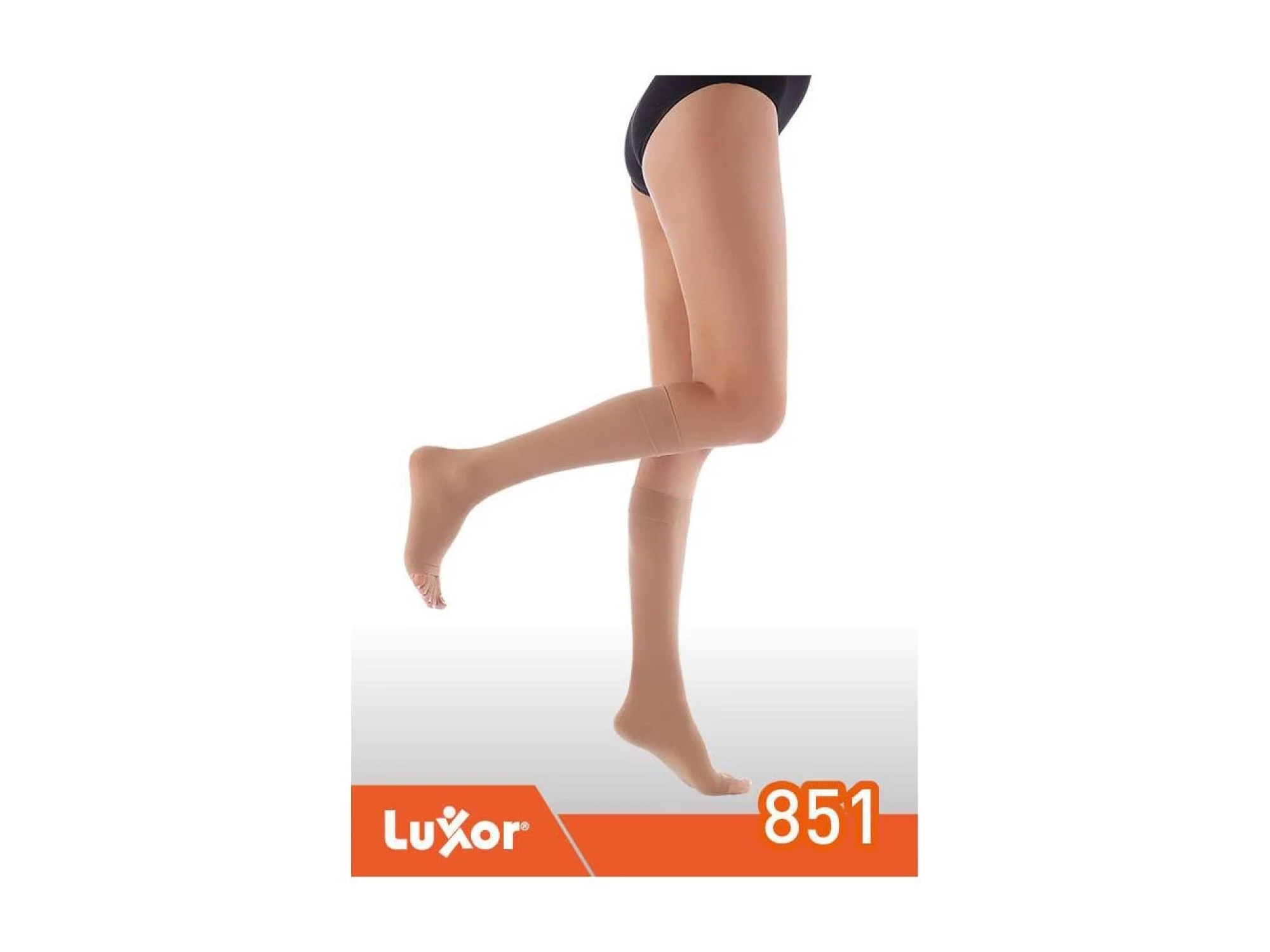 Luxvaris 851 CCL1 Dizaltı Burnu Açık Ten Rengi Varis Çorabı No: 6