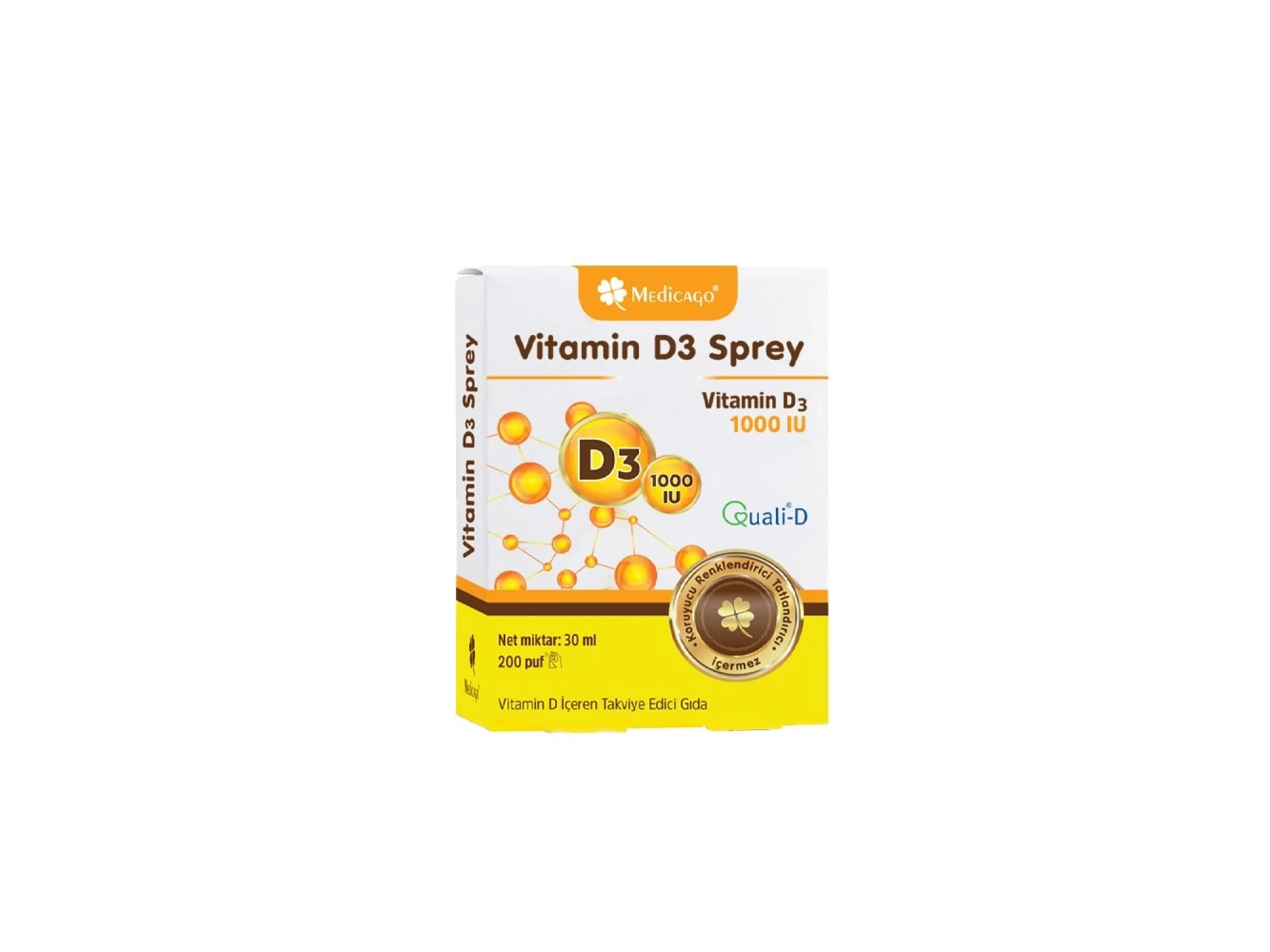 Medicago Vitamin D3 1000 IU Sprey 30 ml