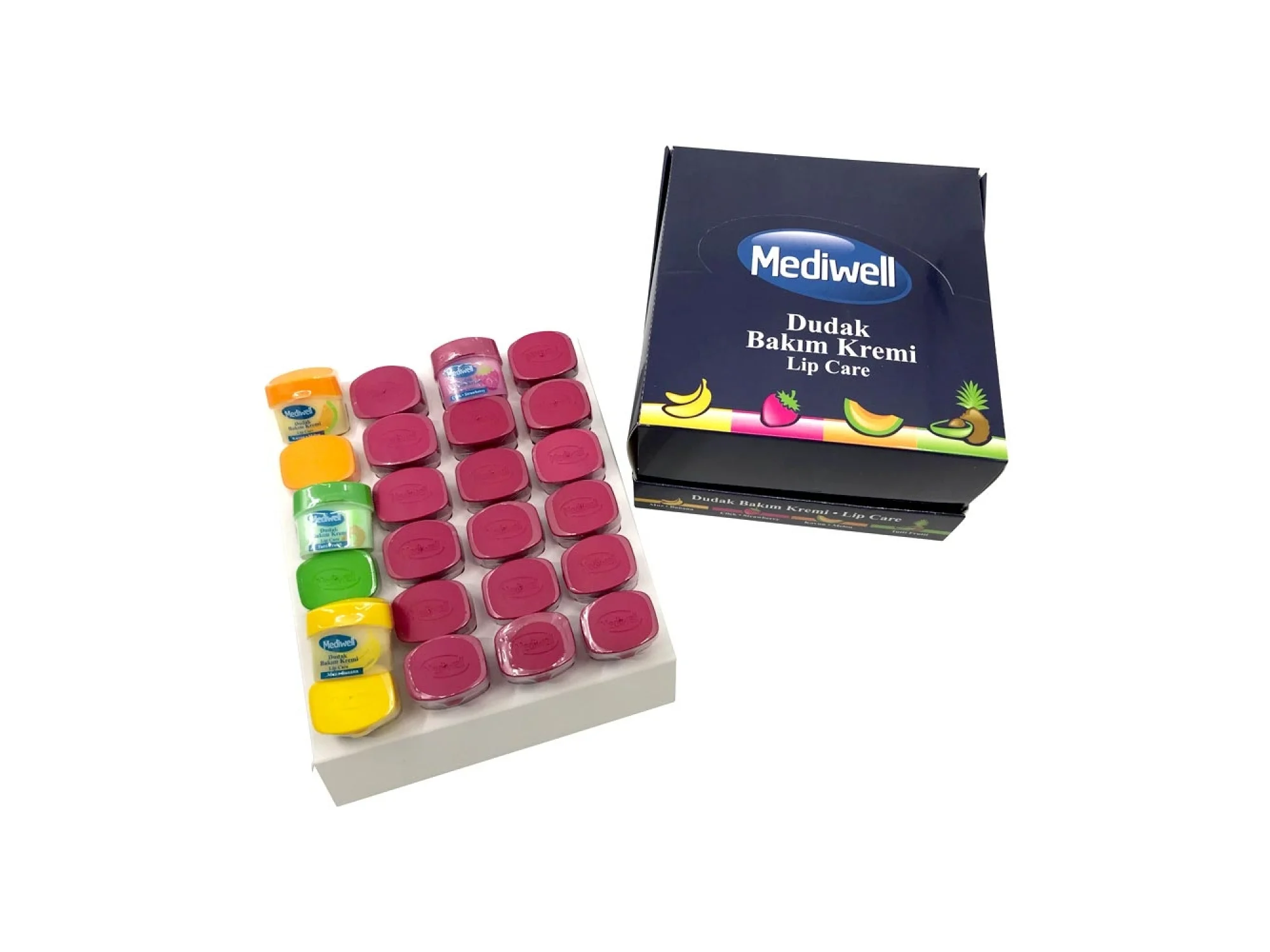 Mediwell Dudak Bakım Kremi Stand 24lü