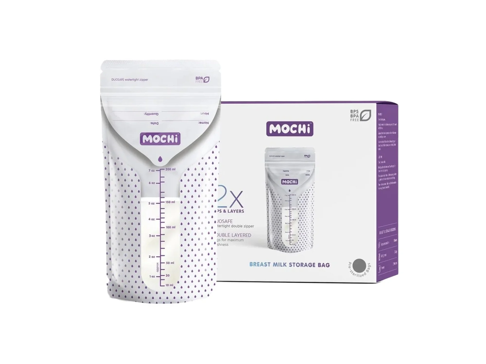 Mochi Anne Sütü Saklama Poşeti 50li 200 ml