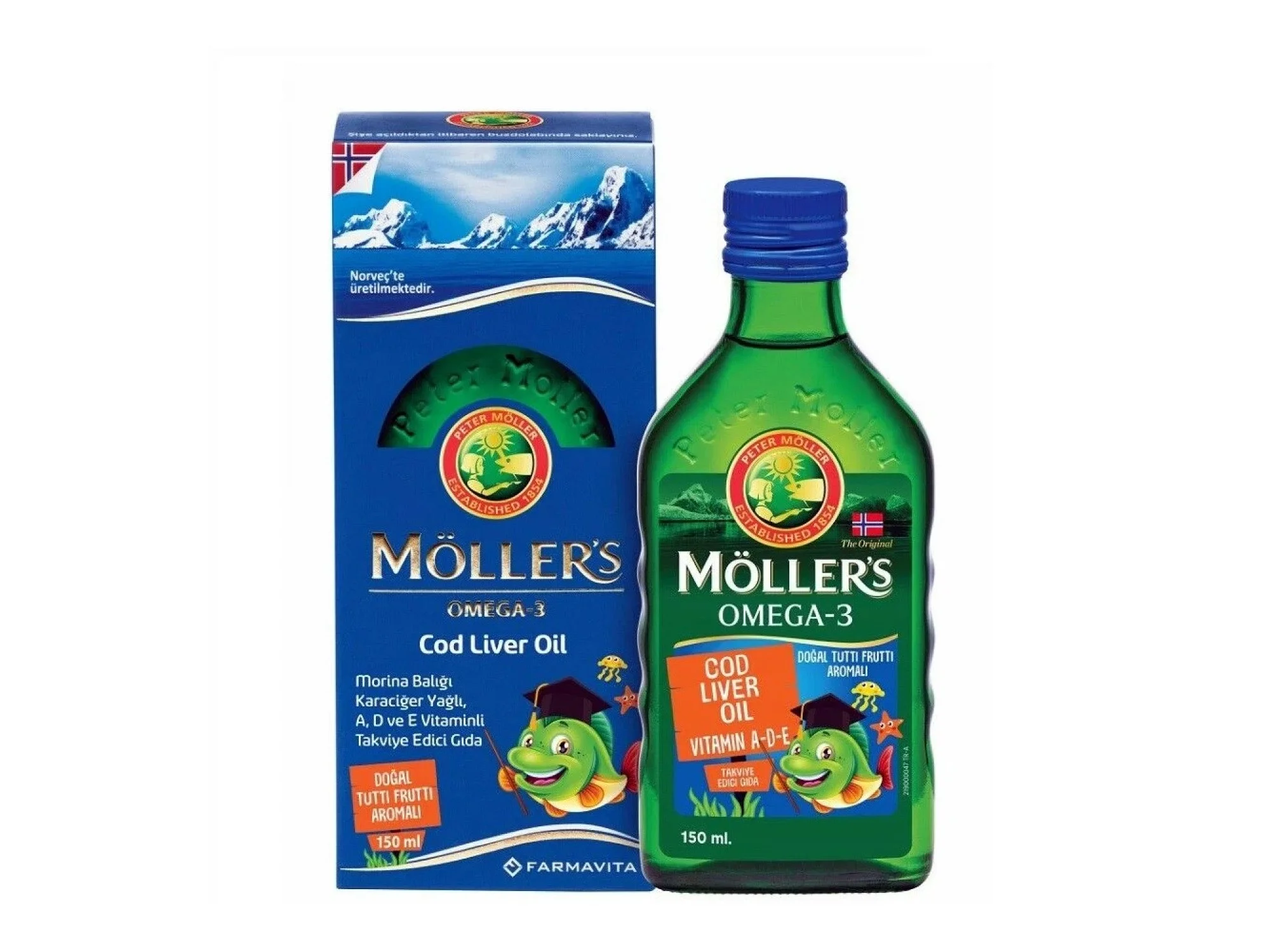 Möllers Omega-3 Balık Yağı Şurubu Tutti Frutti 150 ml