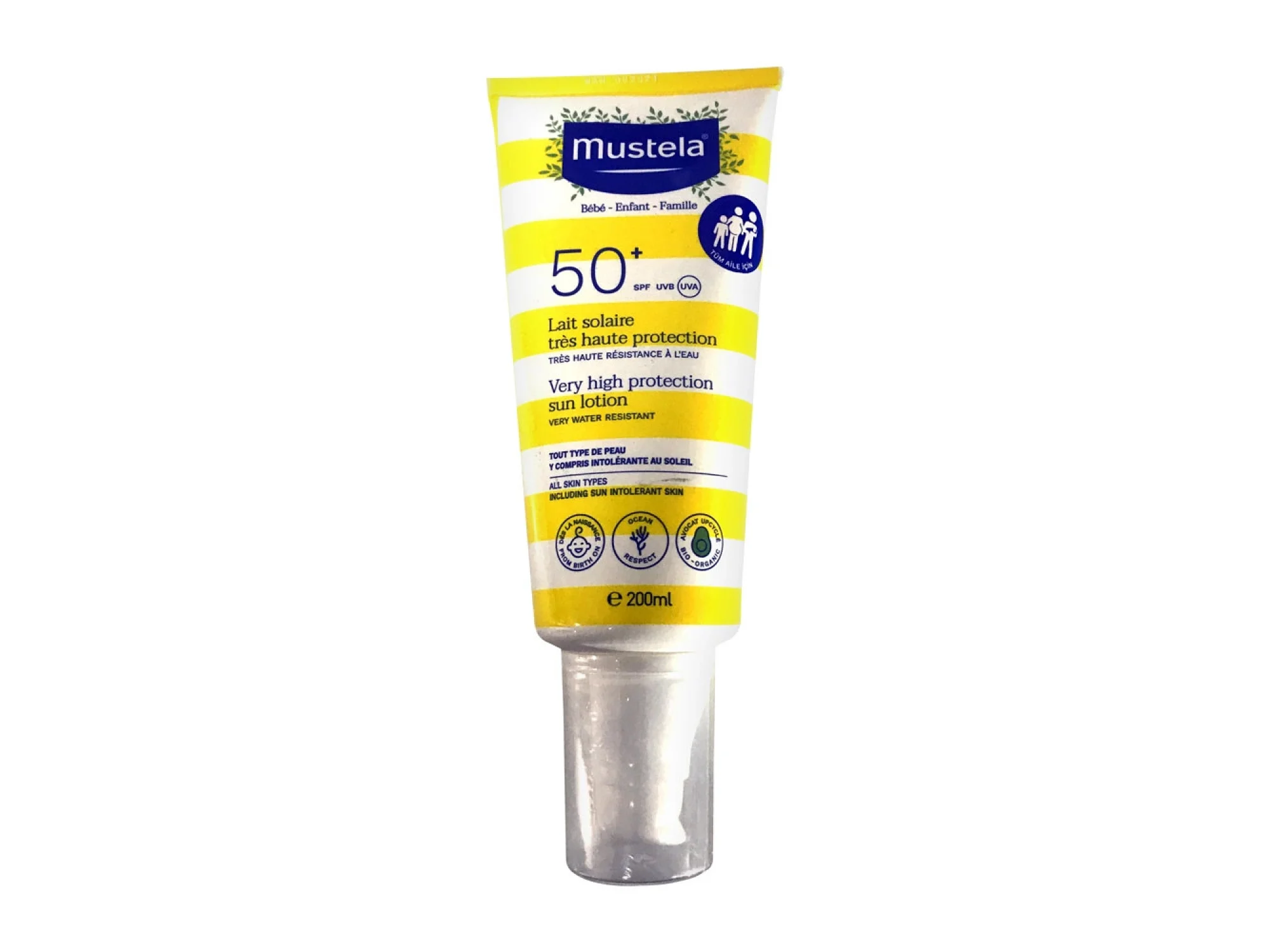 Mustela Yüksek Koruma Faktörlü Güneş Losyonu Tüm Aile İçin SPF50+ 200 ml