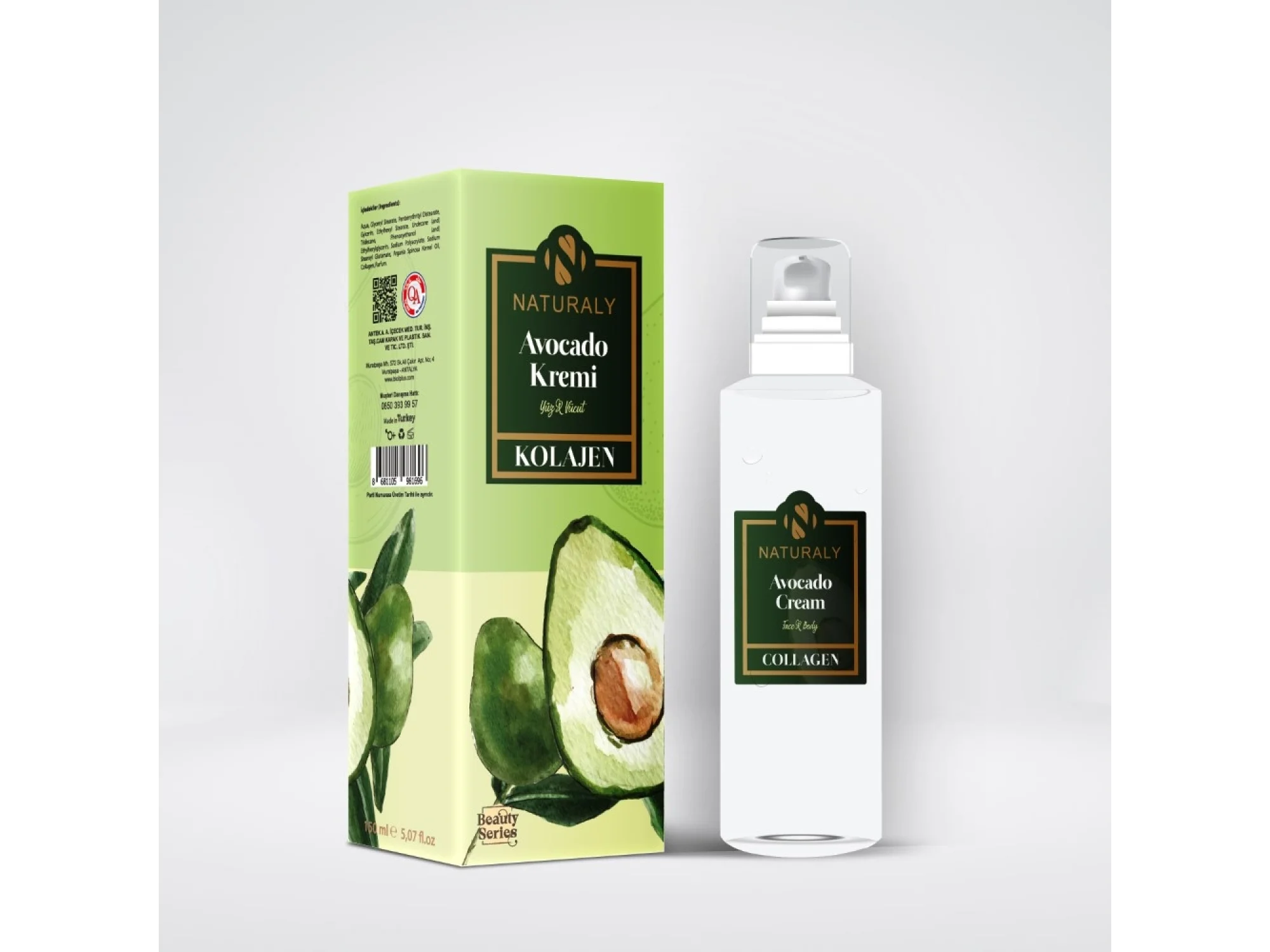Naturaly Avocado Kremi Kolajen 150 ml