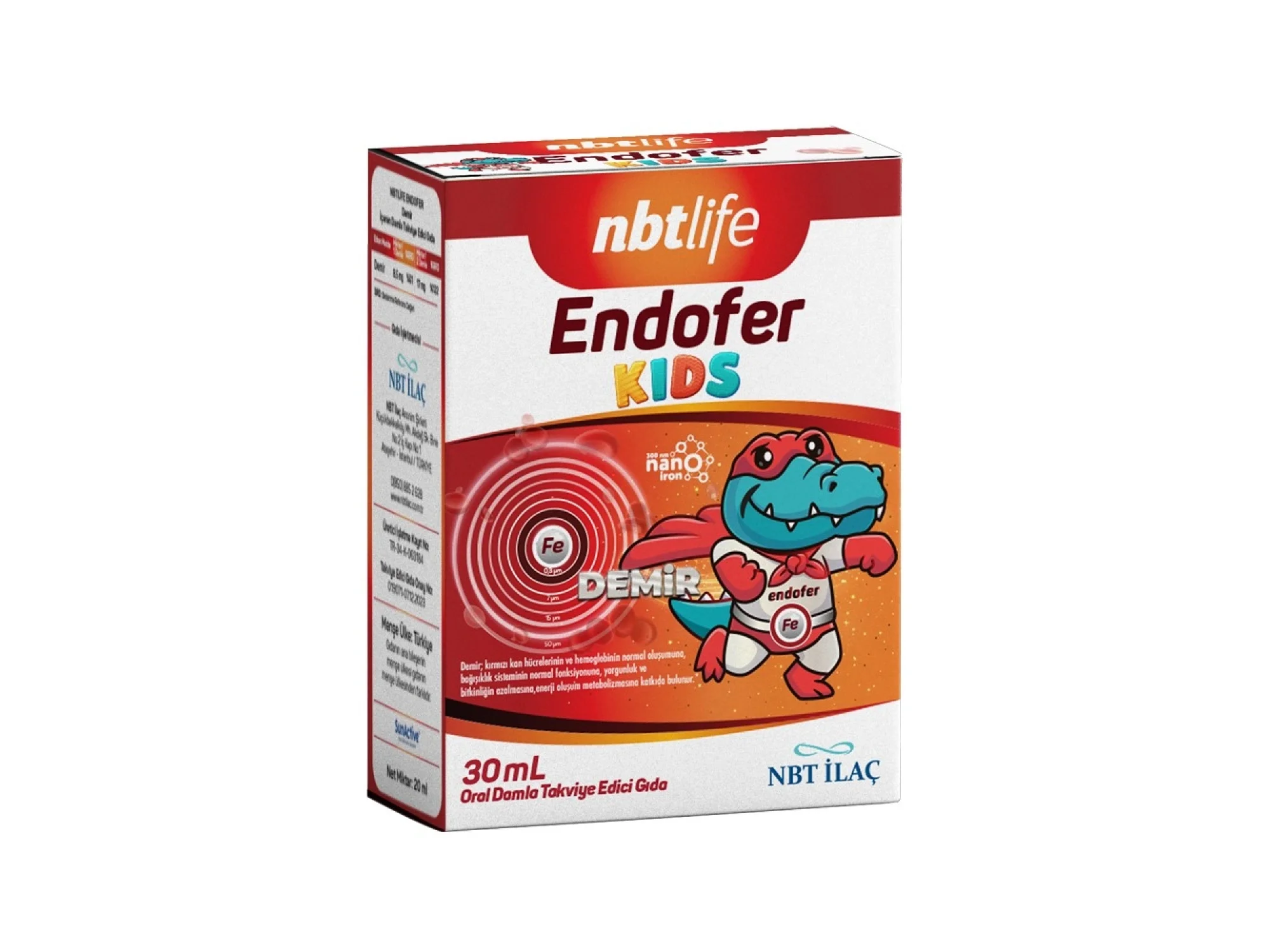 NBT Life Endofer Kids Demir Damla 30 ml