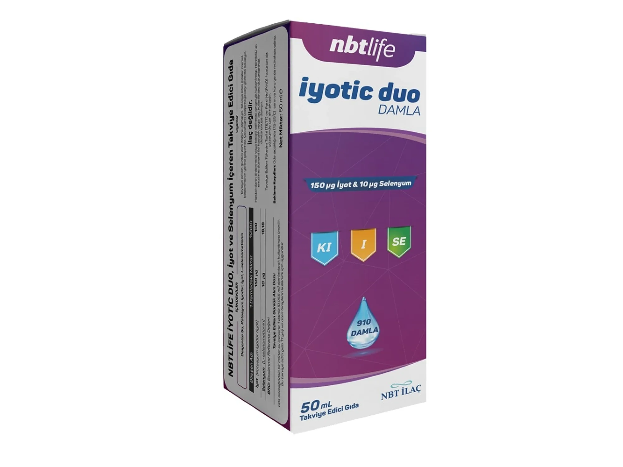 Nbt Life İyotic Duo Damla 50 ml