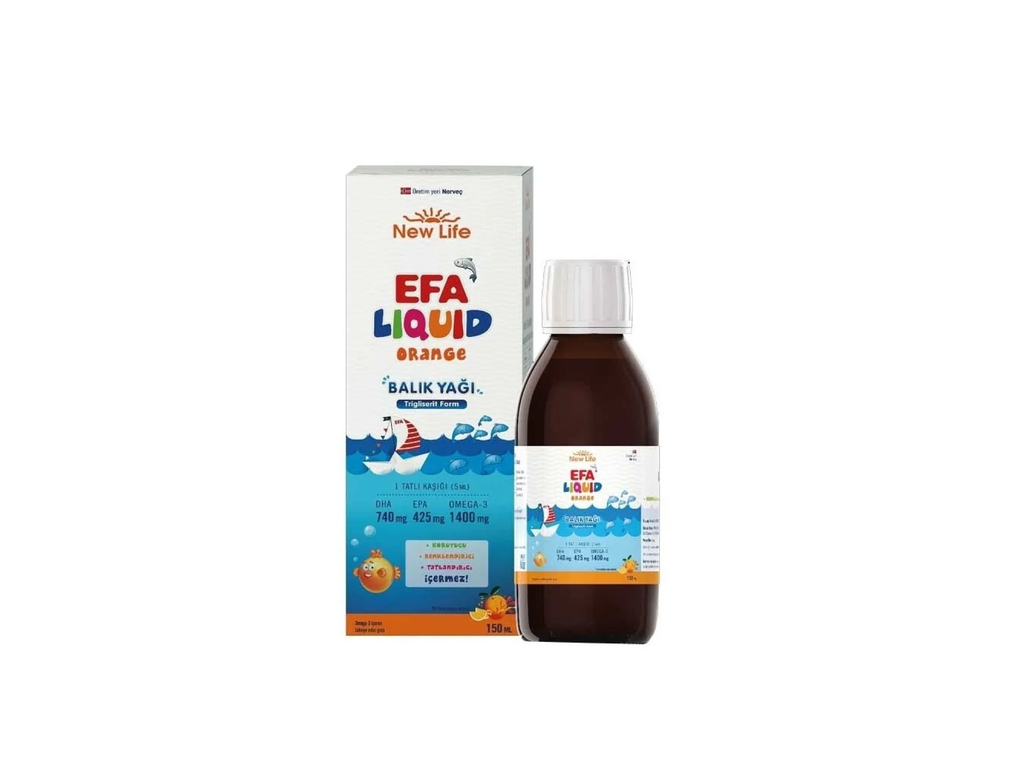 New Life EFA Liquid Orange 150 ml
