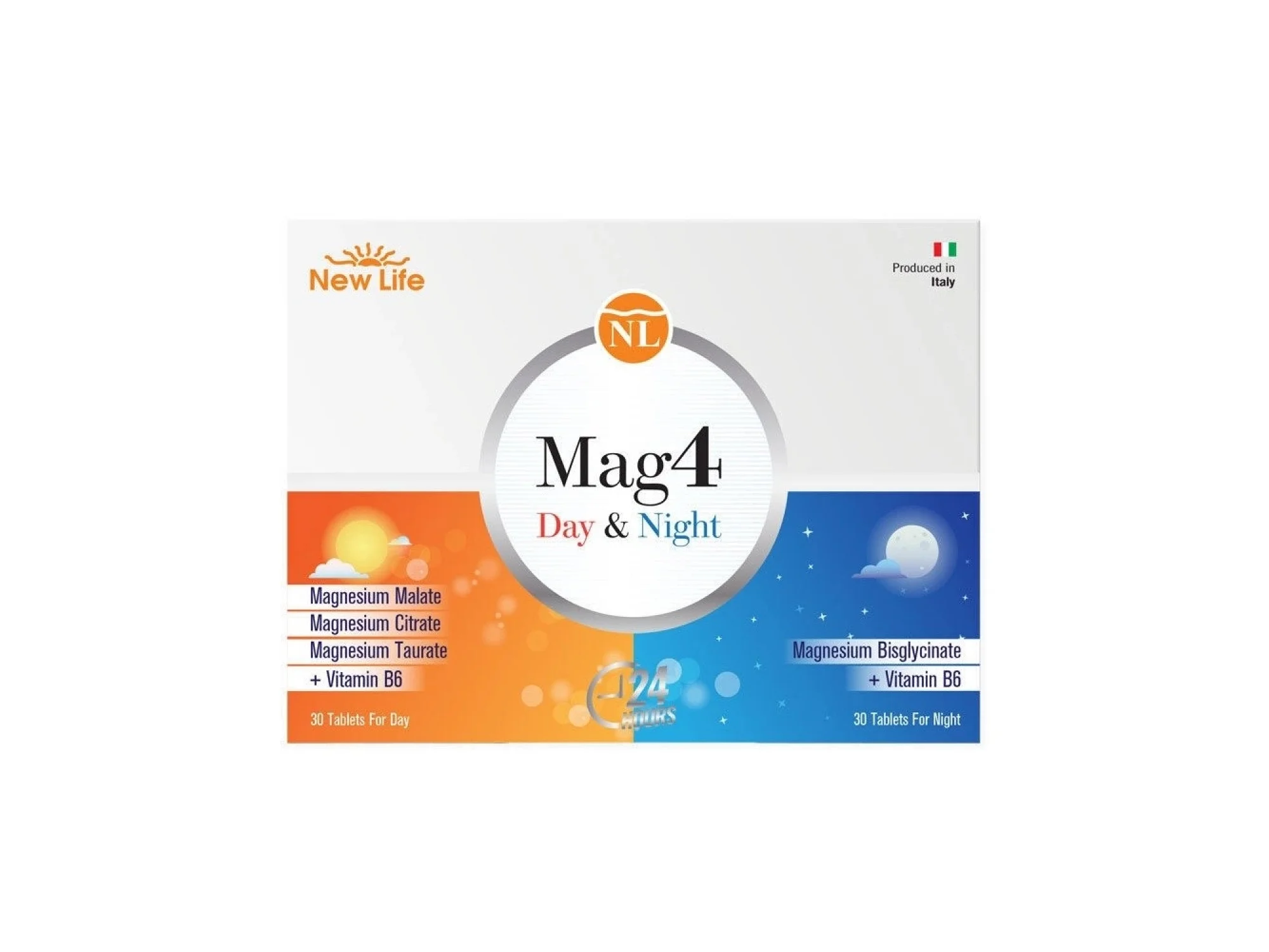 New Life Mag 4 Day 30 Tablet  Night 30 Tablet