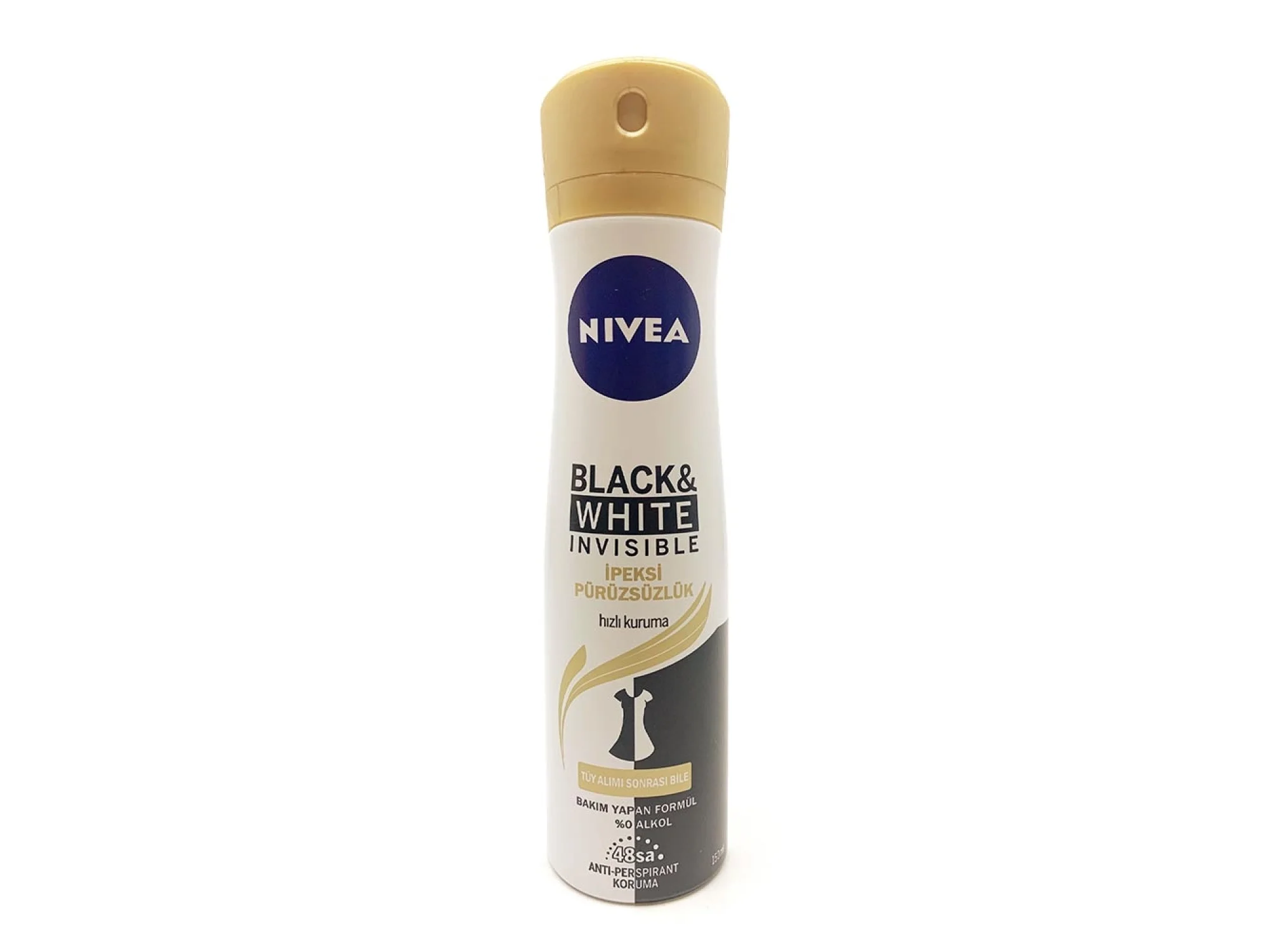 Nivea Black  White Invisible Deodorant For Women İpeksi Pürüzsüzlük 150 ml