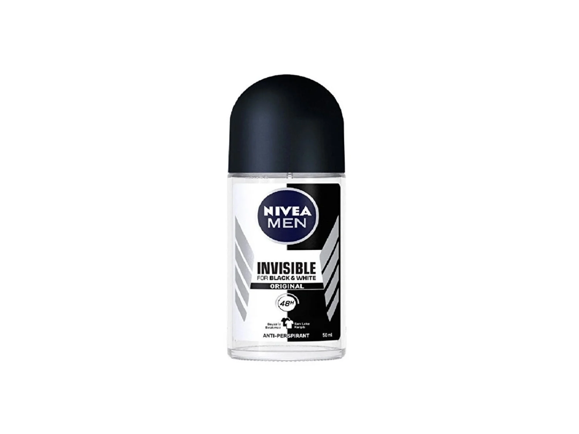 Nivea Black  White Invisible Roll-On For Men Original 50 ml