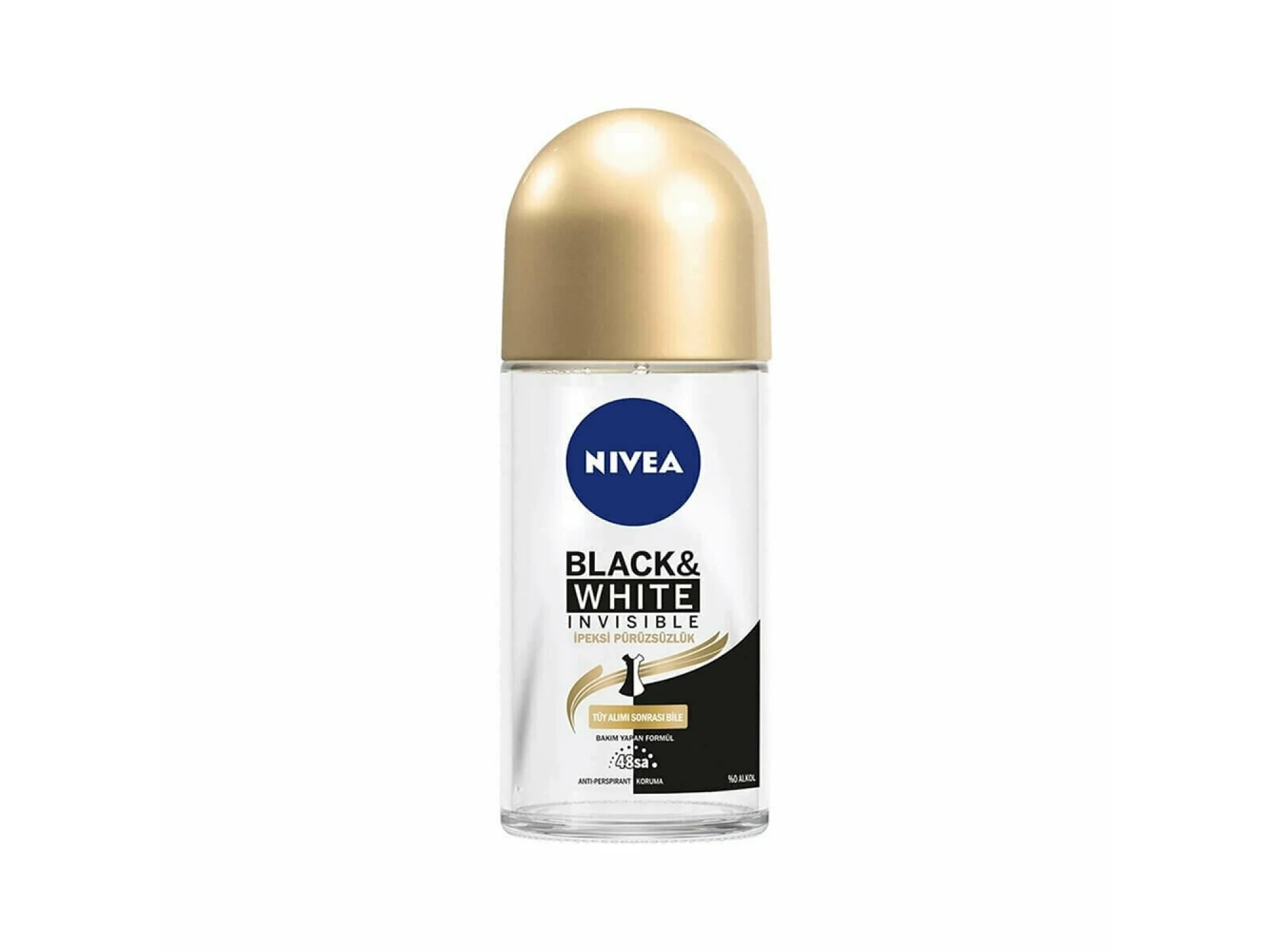 Nivea Black  White Invisible Roll On For Women İpeksi Pürüzsüzlük 50 ml