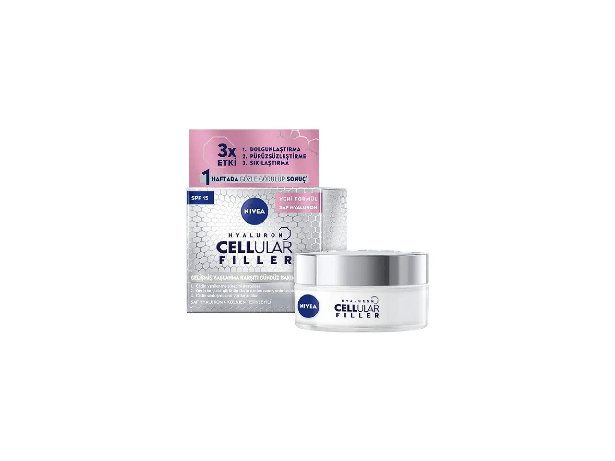 Nivea Cellular Expert Filler Yoğun Yaşlanma Karşıtı Gündüz Bakım Yüz Kremi SPF15 50 ml