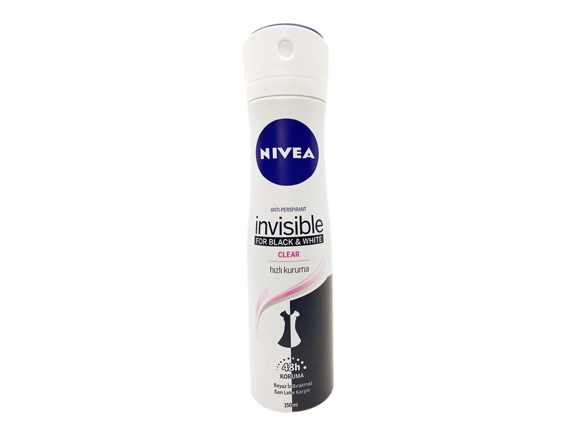 Nivea Invisible for Black  White Deodorant (Clear) 150 ml