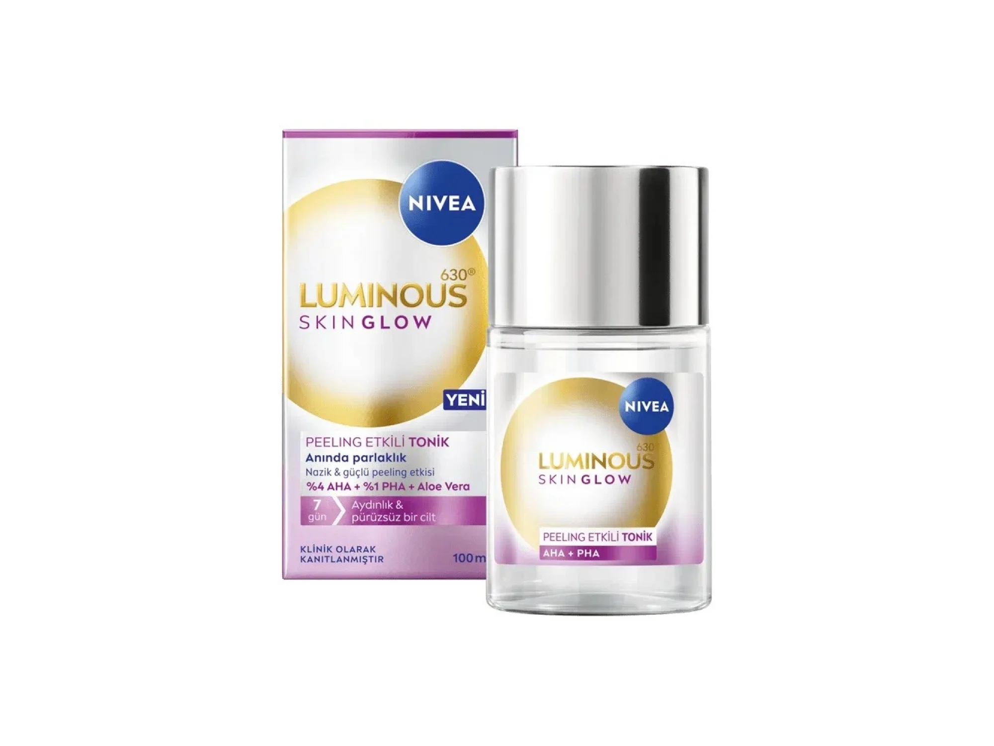 Nivea Luminos Skin Glow Peeling Etkili Tonik 100 ml