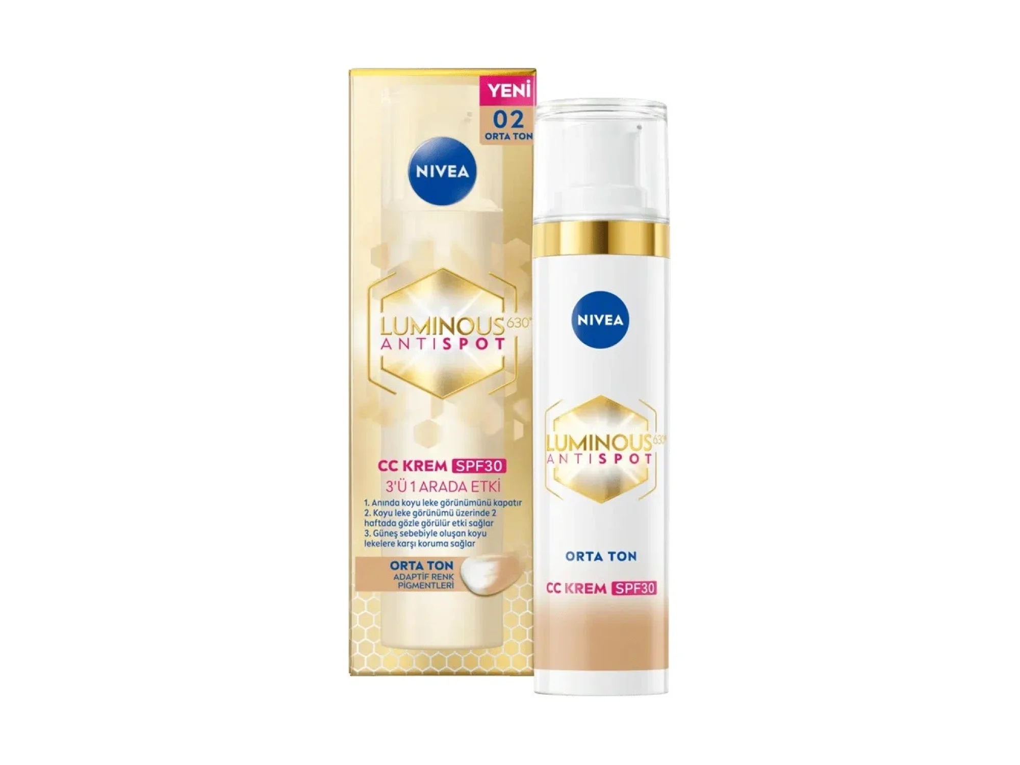 Nivea Luminous Leke Karşıtı CC Krem Orta Ton 40 ml