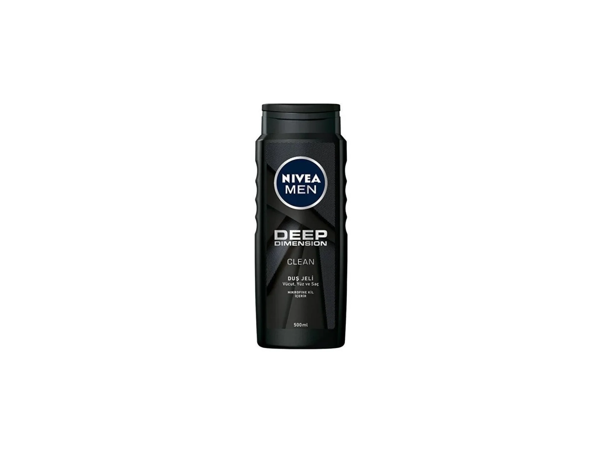 Nivea Men Deep Dimension 3 ü 1 Arada Vücut Saç ve Yüz İçin Pratik Kullanım Erkek Duş Jeli 500 ml