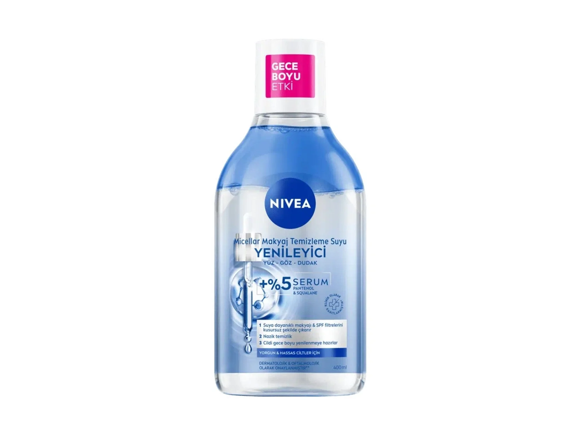 Nivea Yenileyici Micellar Makyaj Temizleme Suyu Serum İçerikli Pantenol Yorgun Görünen Ciltler 400 ml