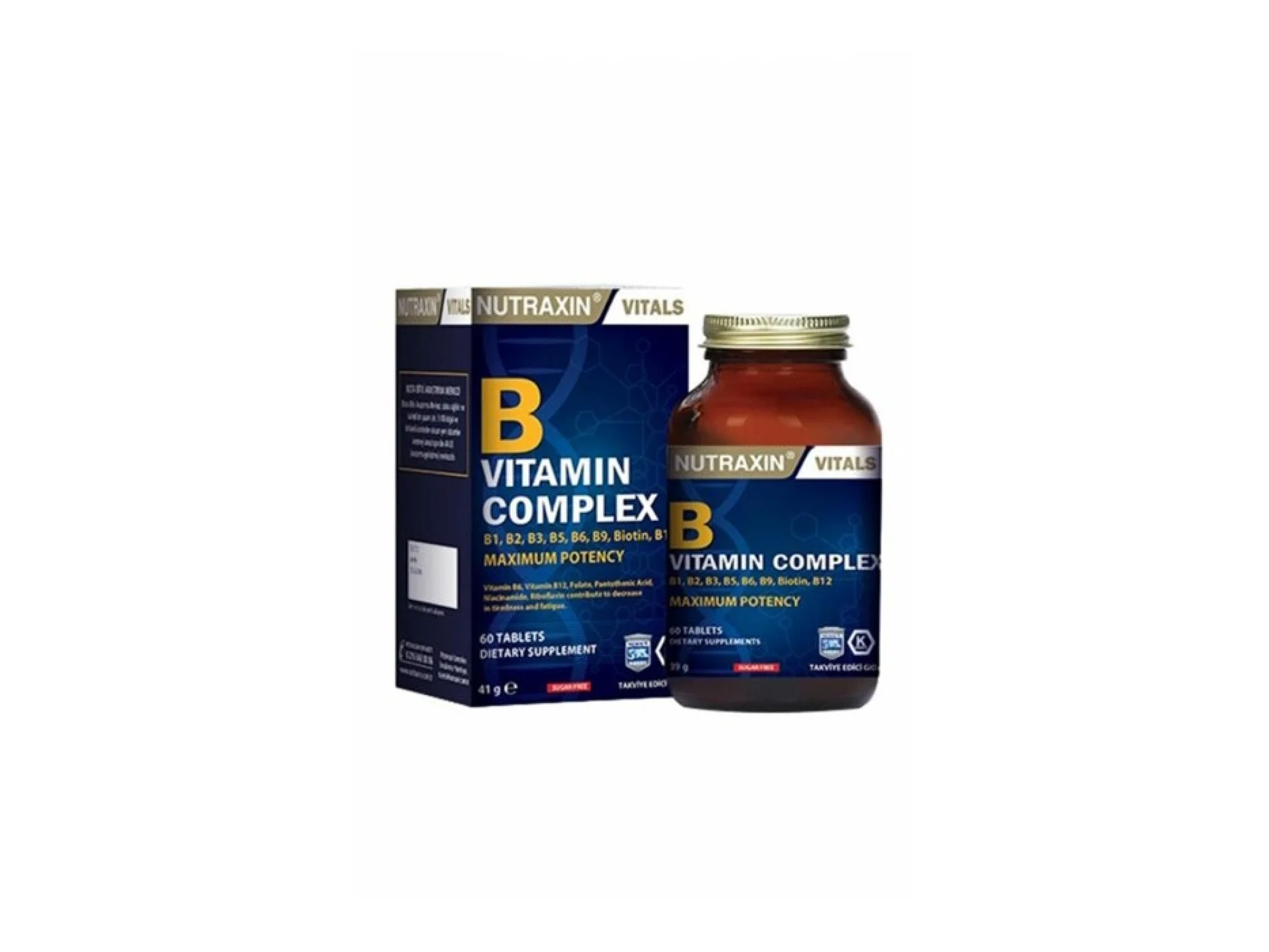 Nutraxin B Complex Vitamin 60 Kapsül
