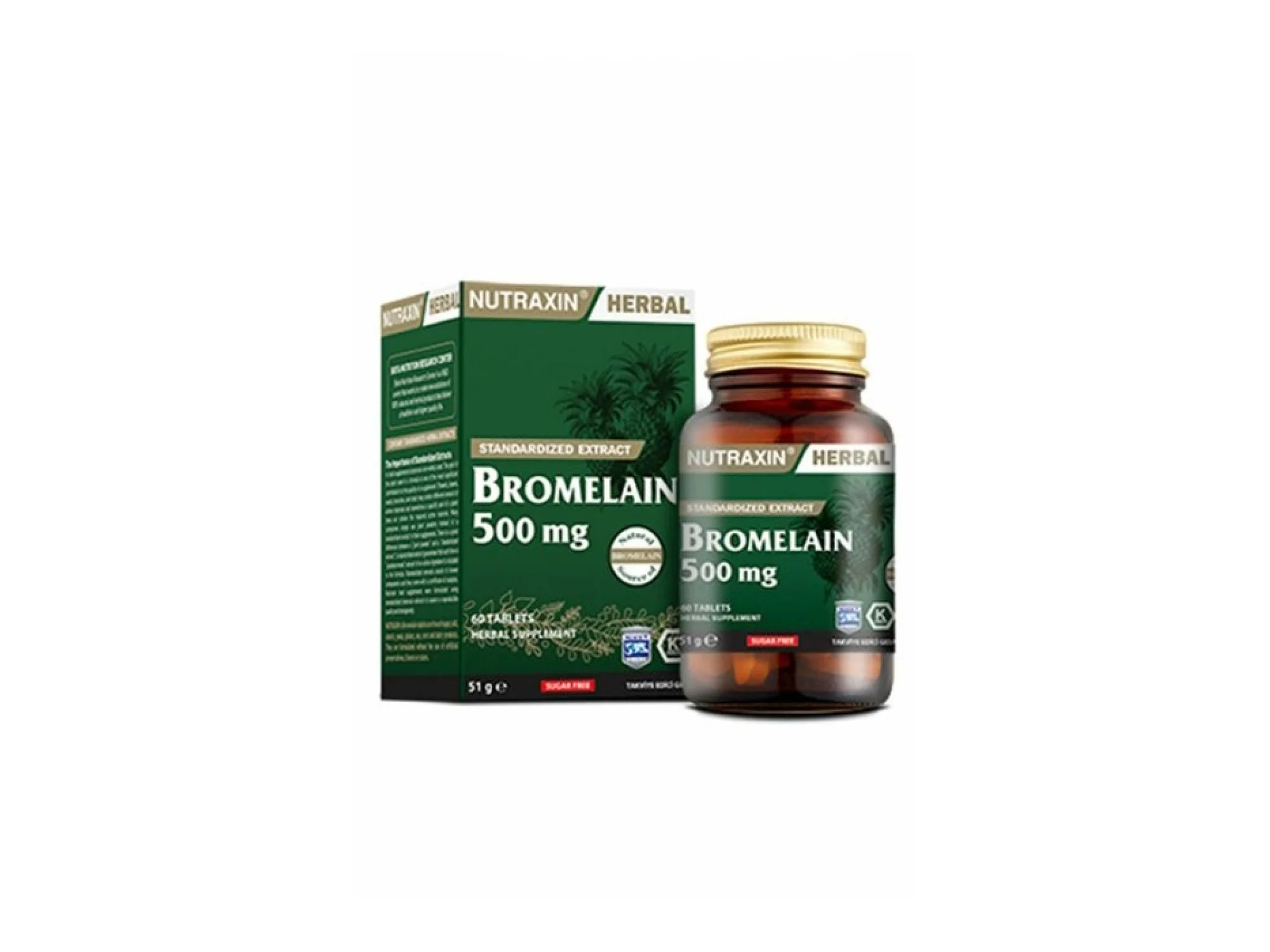 Nutraxin Bromelain 60 Kapsül
