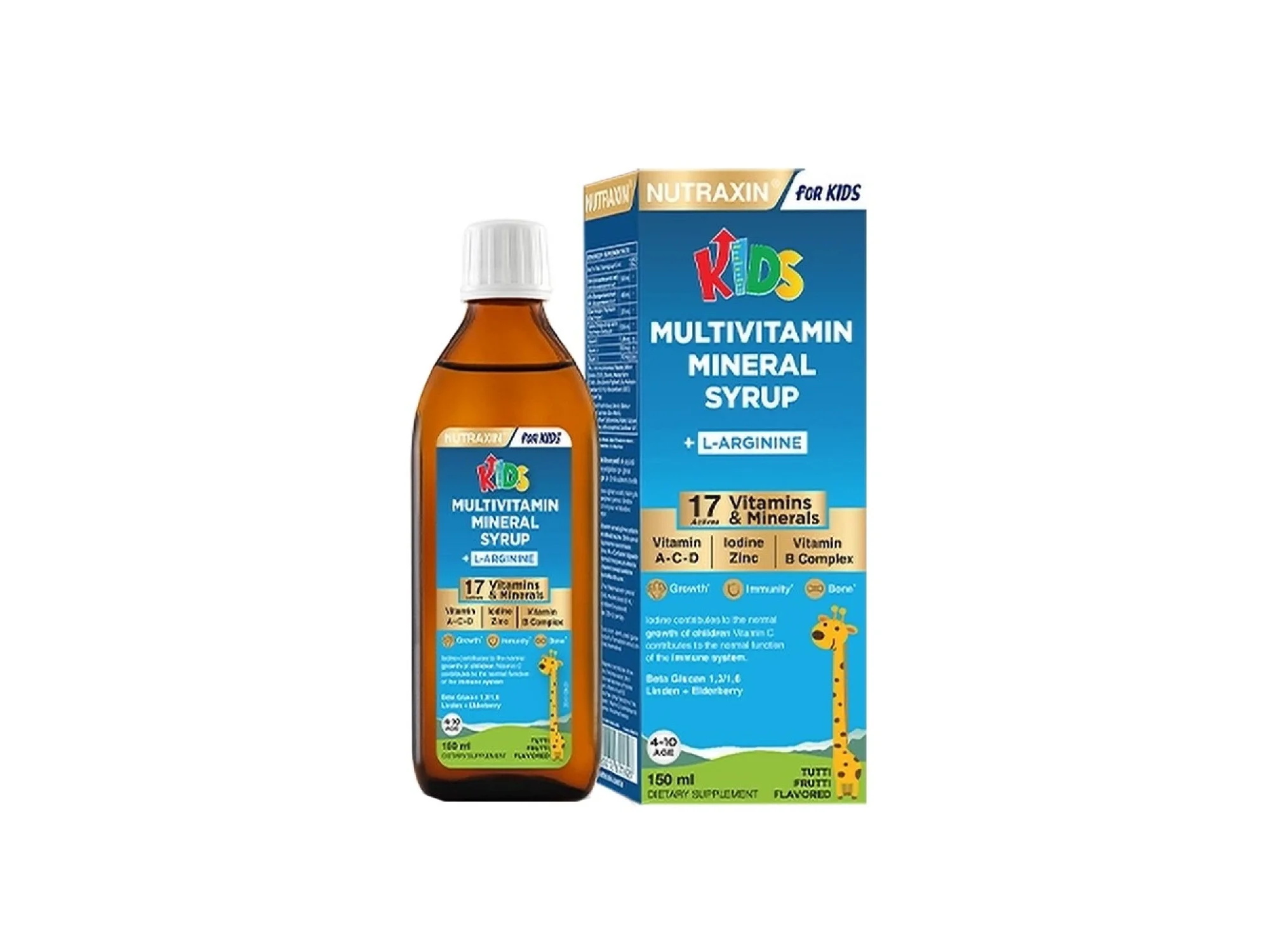 Nutraxin Kids Multivitamin Mineral Şurup 150 ml