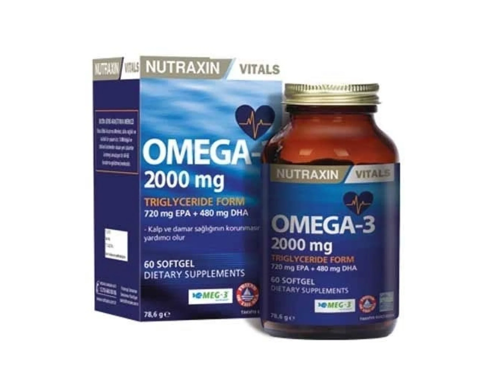 Nutraxin Omega-3 2000 mg 60 Kapsül