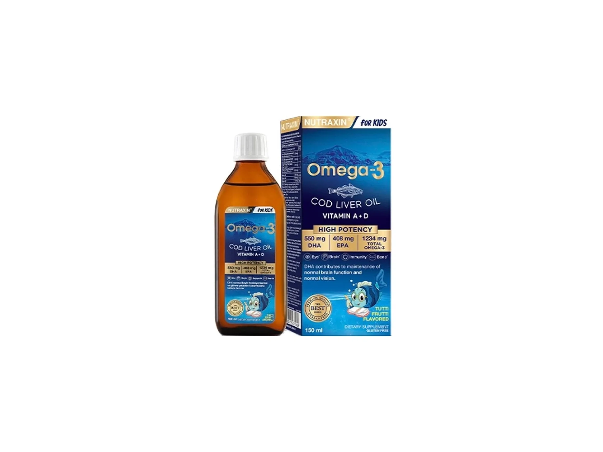Nutraxin Omega 3 Şurup Karışık Meyve Aromalı 150 ml