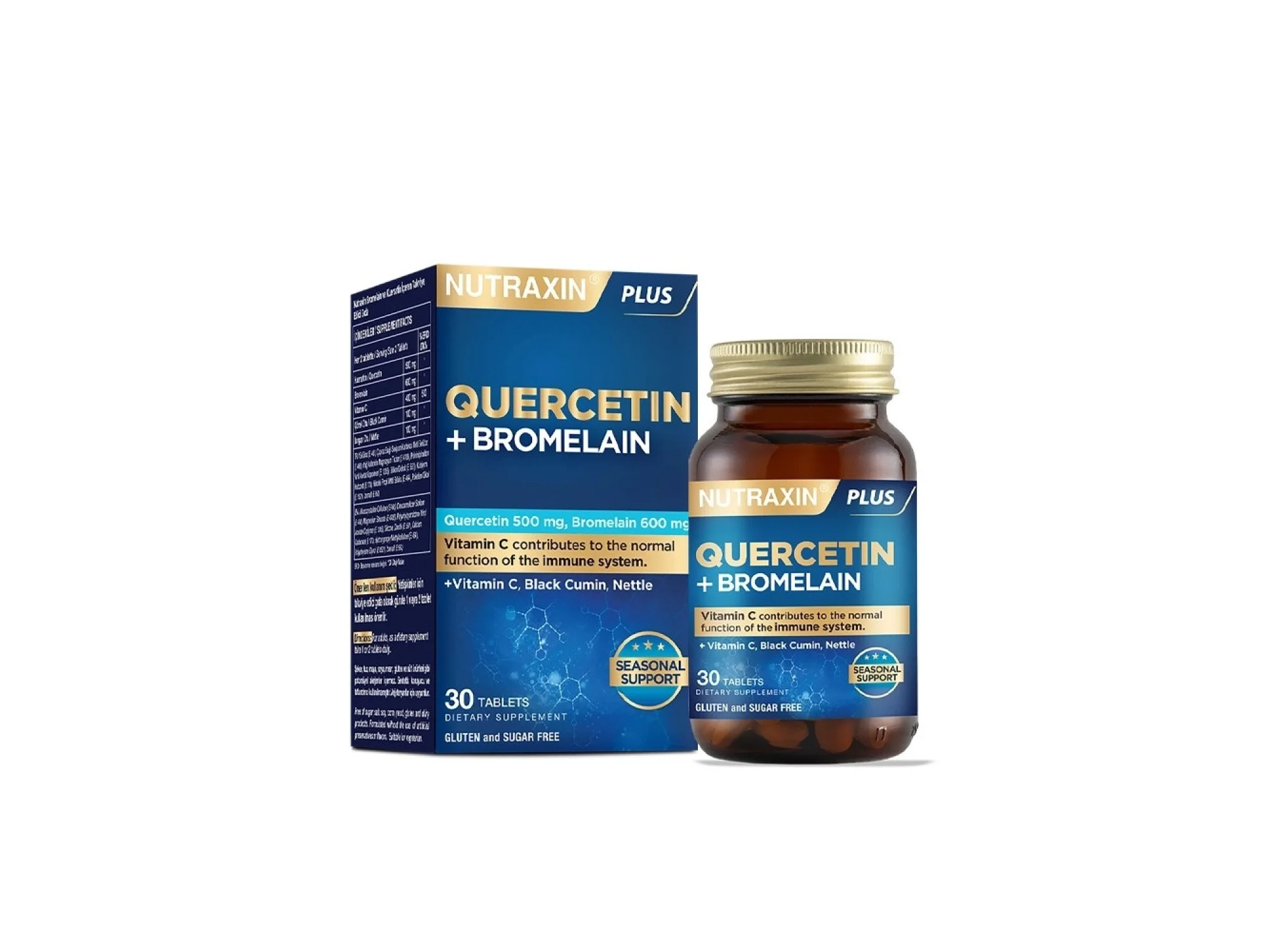 Nutraxin Quercetin + Bromelain 30 Tablet
