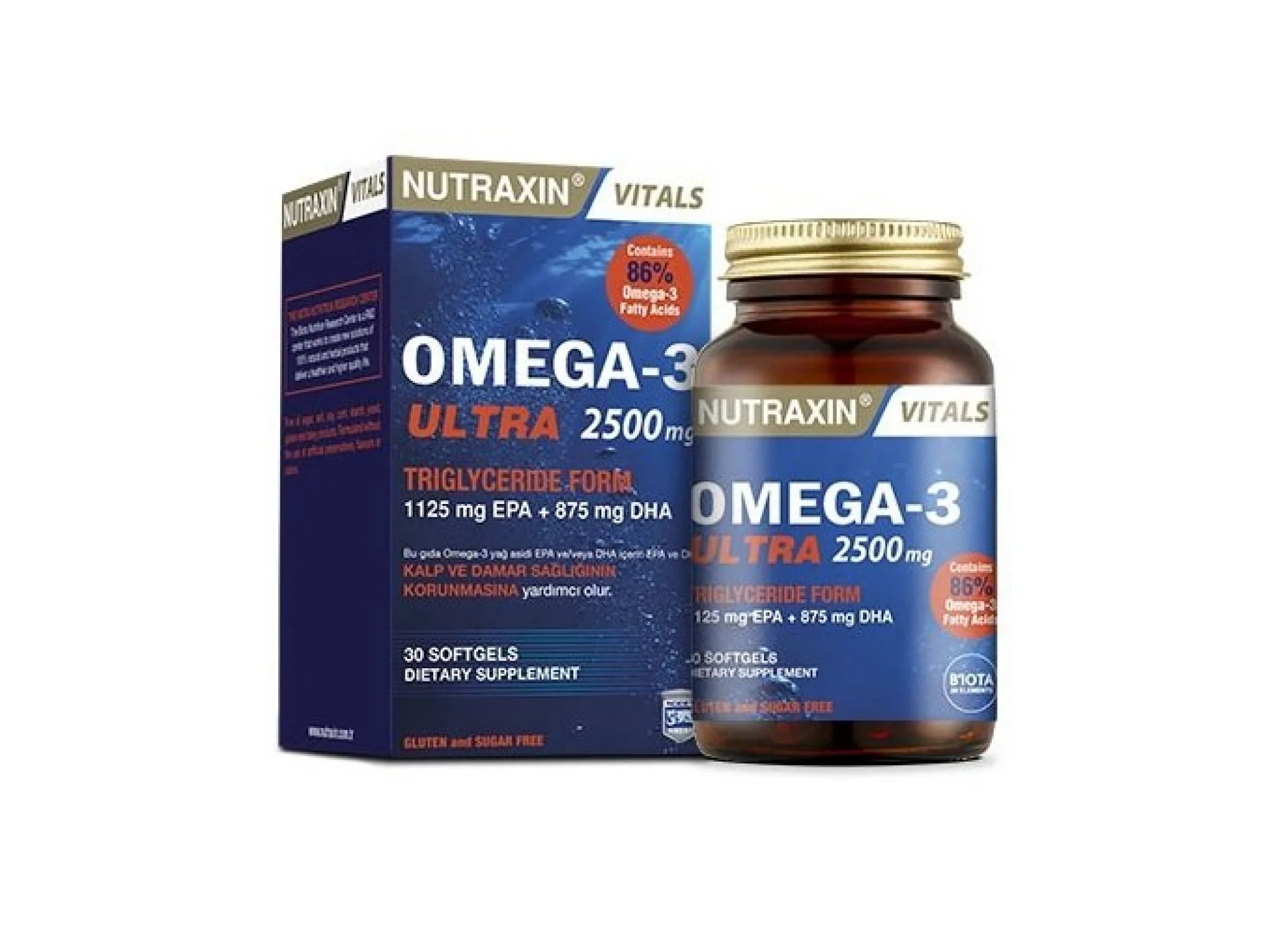 Nutraxin Vitals Omega-3 Ultra 2500 mg 30 Softgel