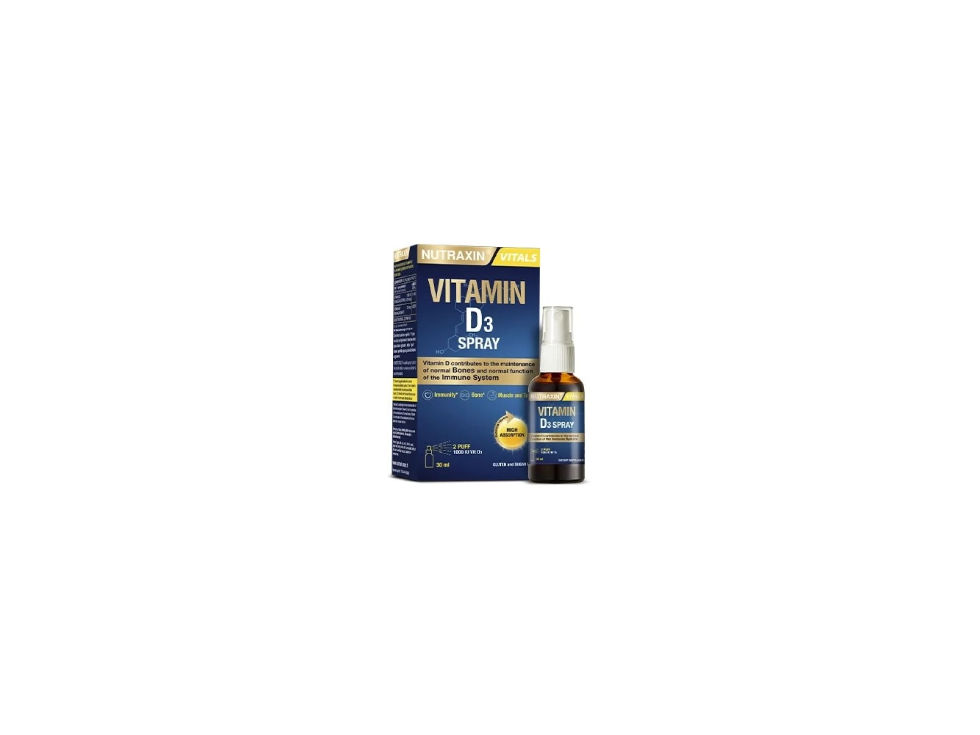 Nutraxin Vitamin D3 Sprey 1000 IU 30 ml