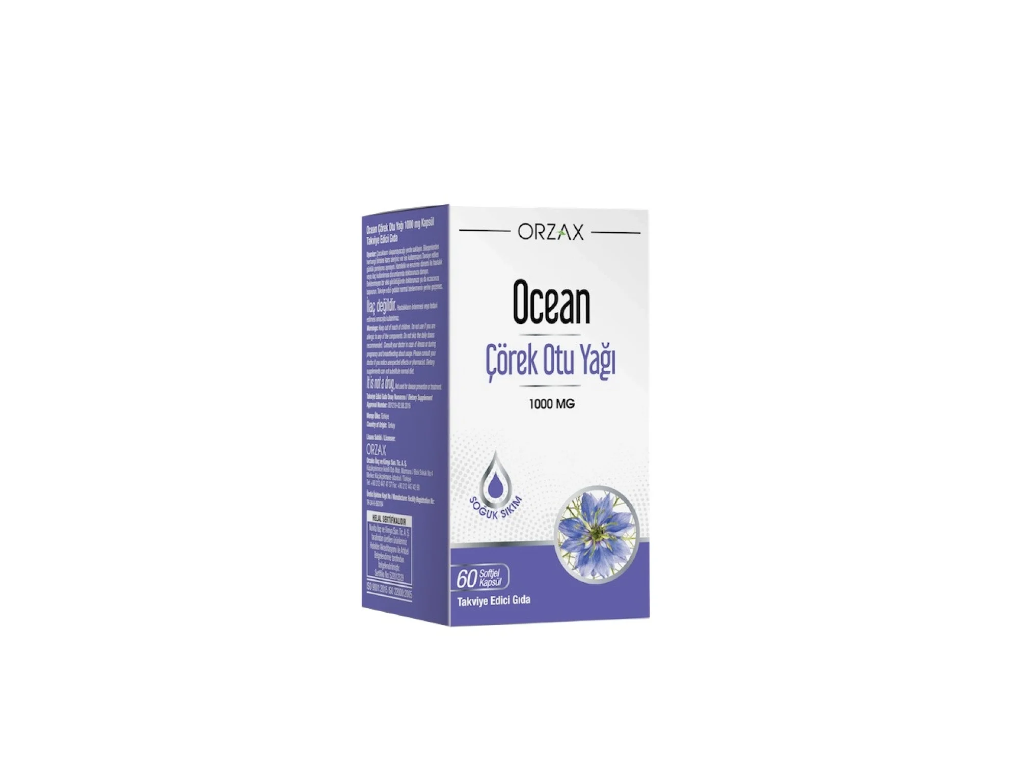 Ocean Çörek Otu Yagi 1000 mg 60 Kapsül