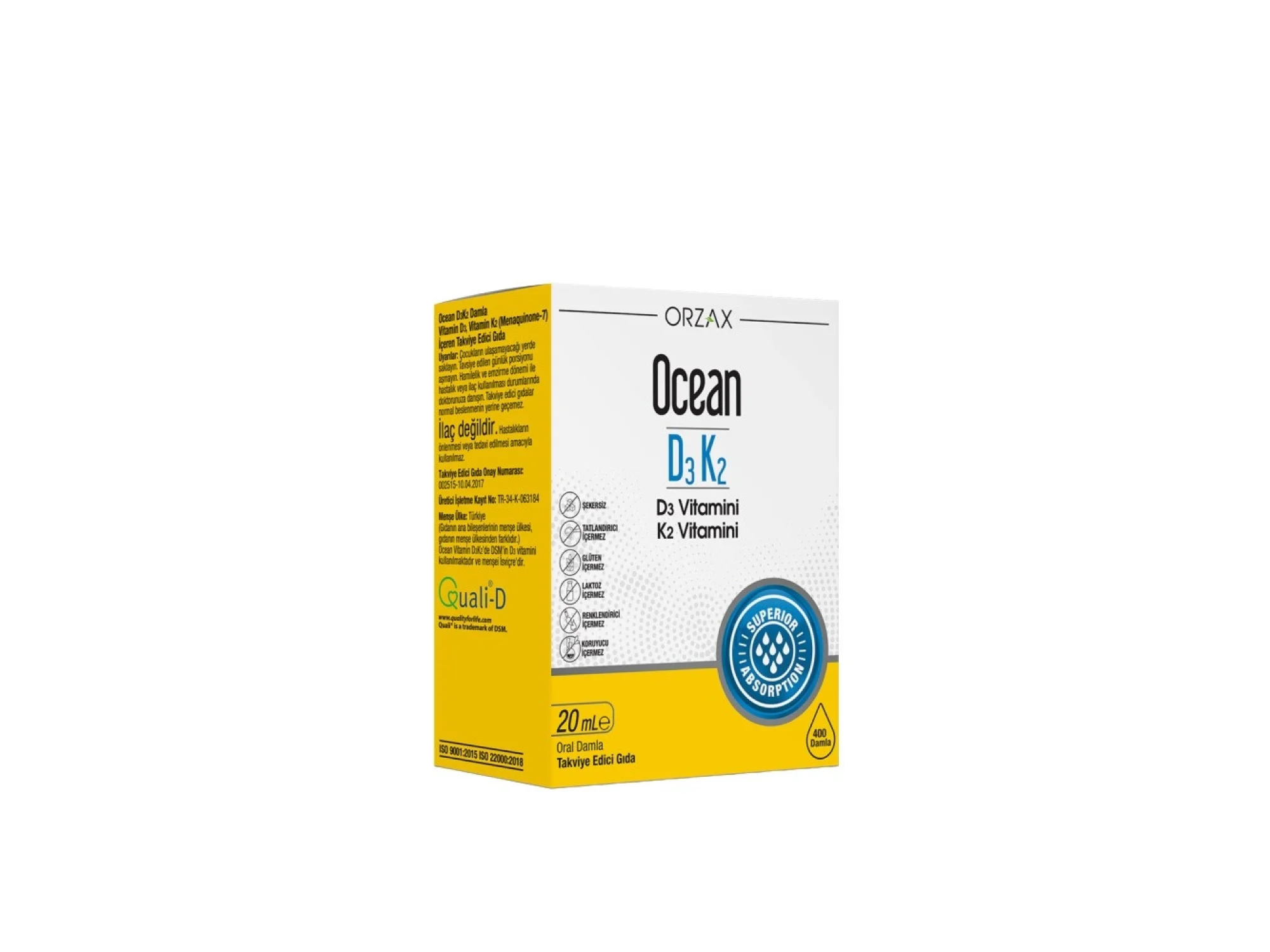 Ocean D3K2 Damla 20 ml