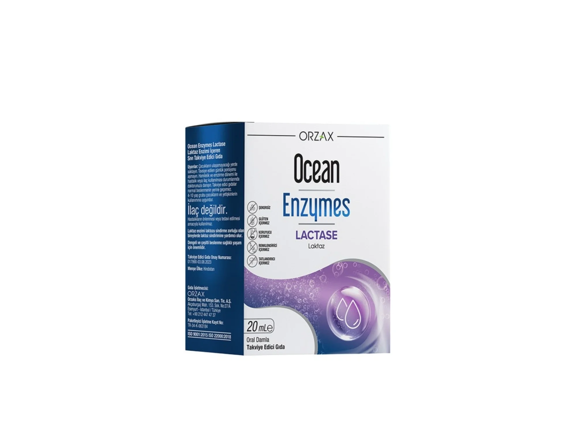 Ocean Enzymes Lactase Damla 20 ml
