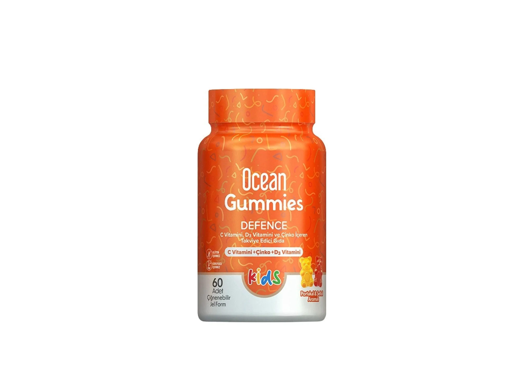 Ocean Gummies Defence 60 Adet Çiğnenebilir Form