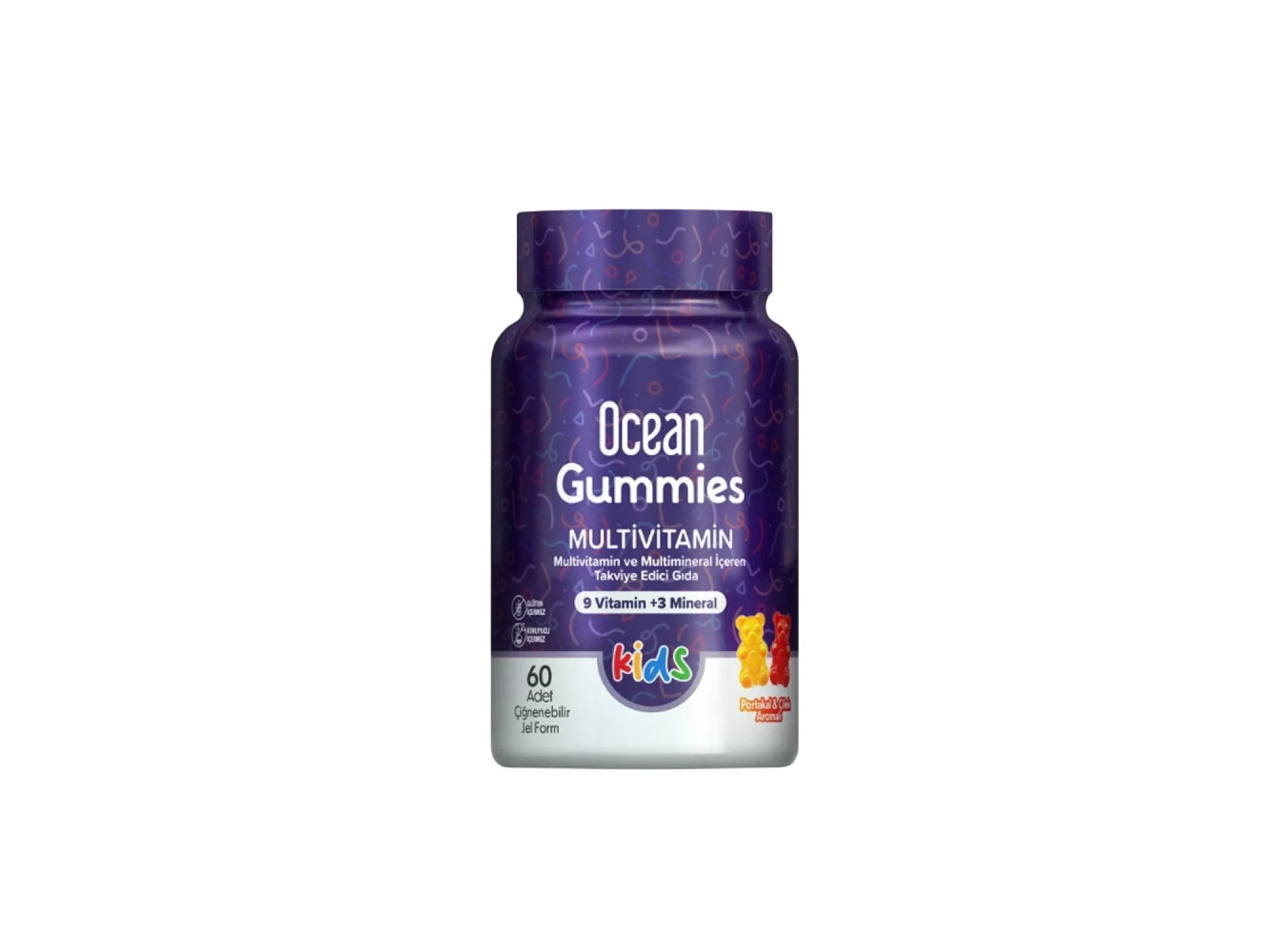 Ocean Gummies Multivitamin 60 Çiğnenebilir Jel Form