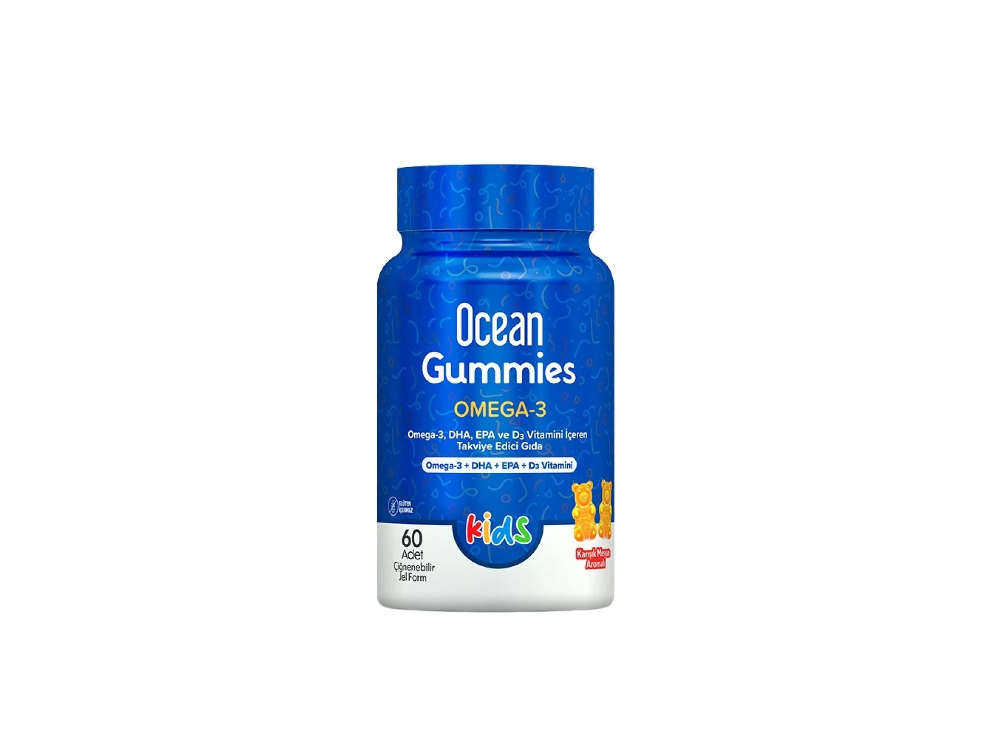 Ocean Gummies Omega 3 60 Adet Çiğnenebilir Jel Form