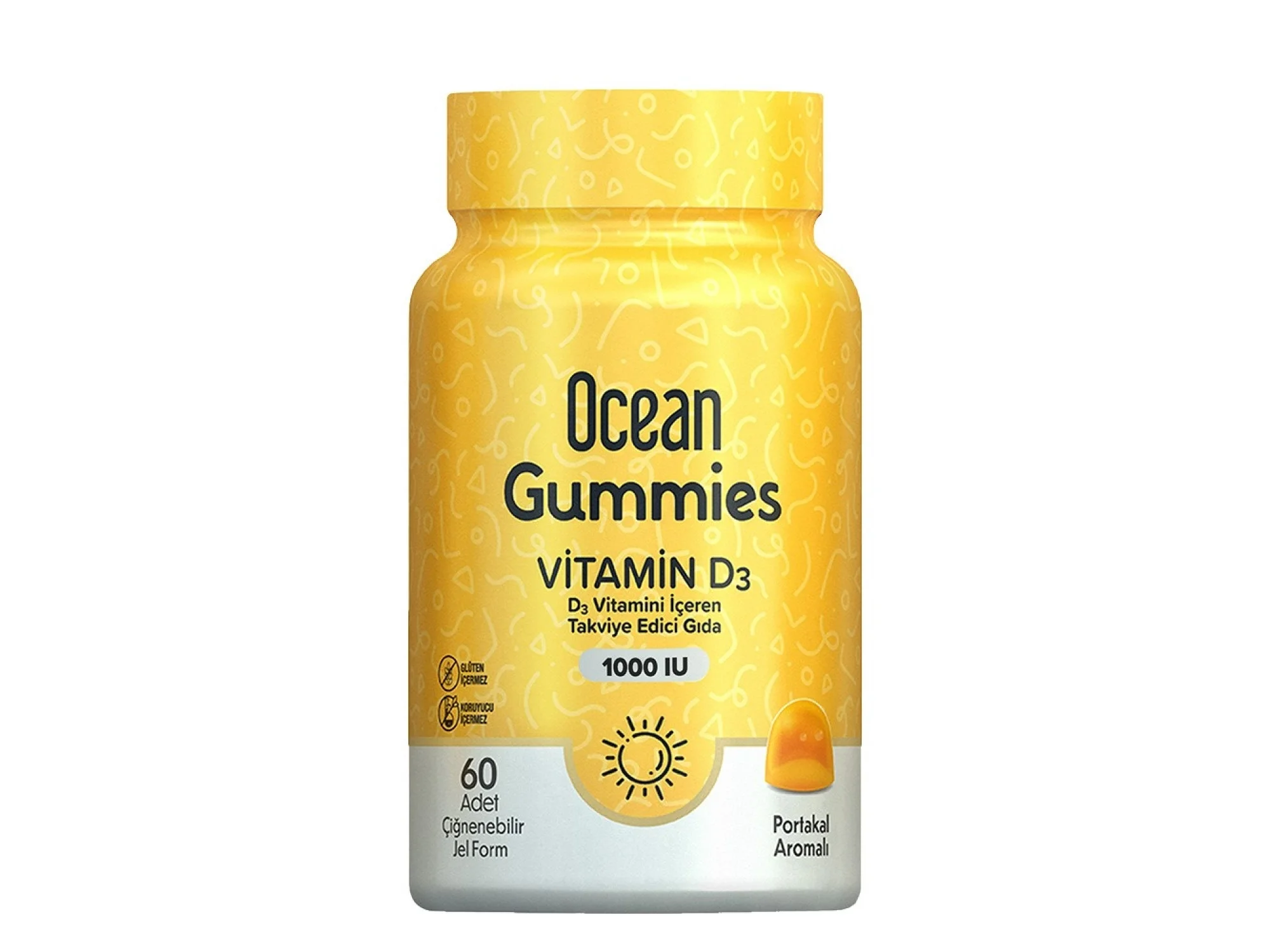 Ocean Gummies Vitamin D3 60 Çiğneme Form