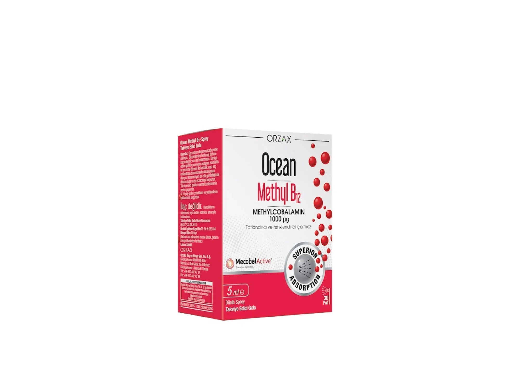 Ocean Methyl B12 Sprey 1000 mcg 5 ml