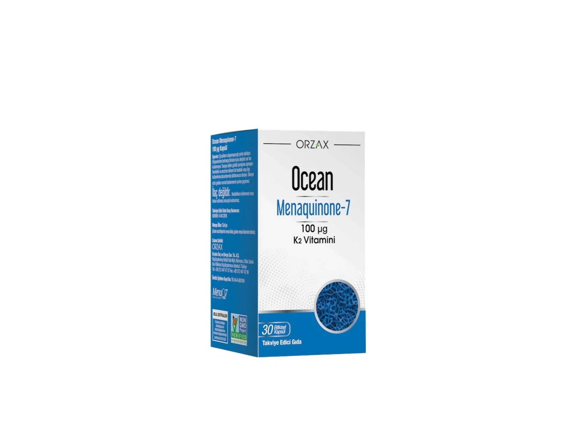 Ocean MK-7 100 mcg Vitamin K2 30 Kapsül