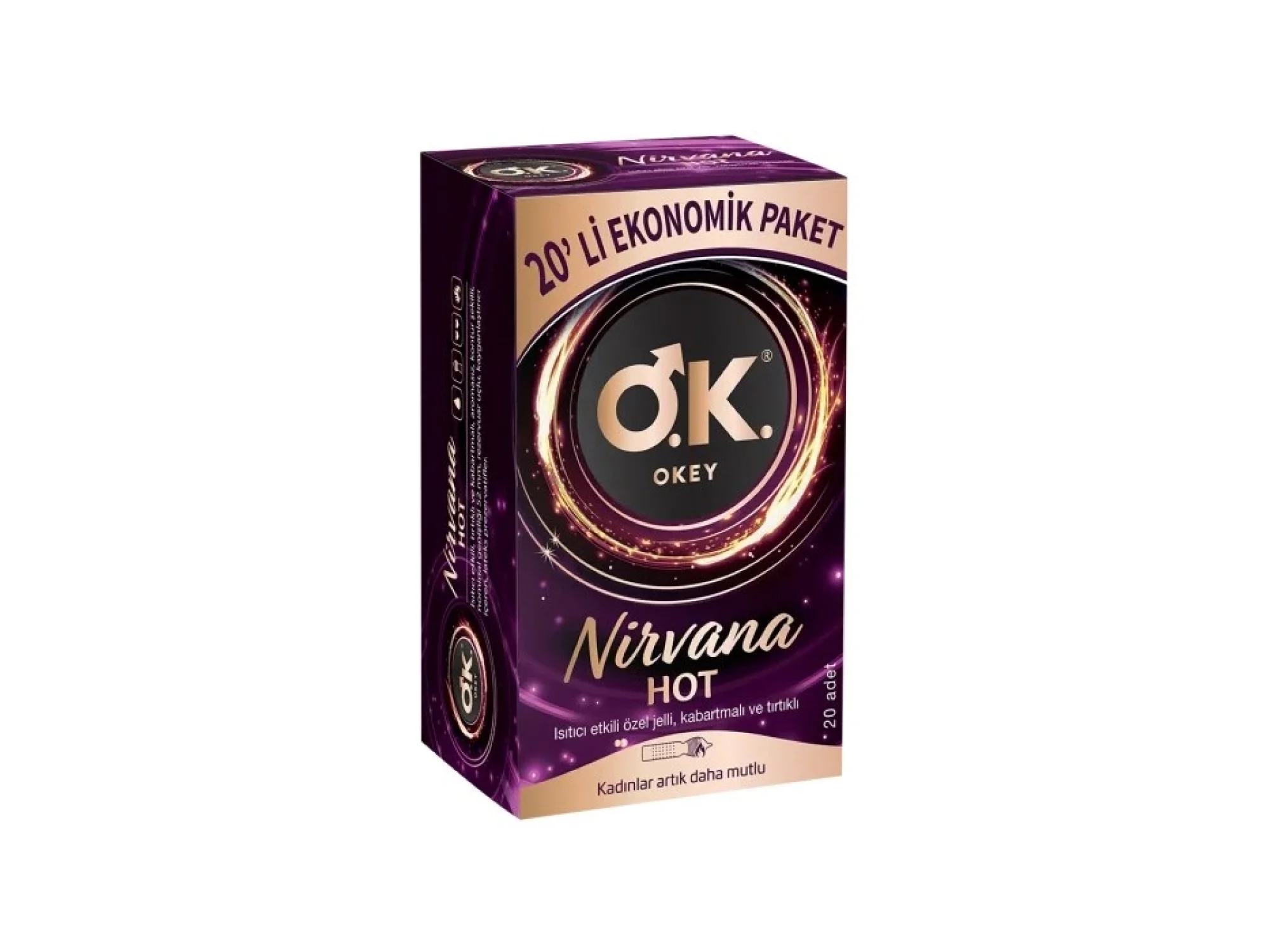 Okey Prezervatif Nirvana Hot 20li